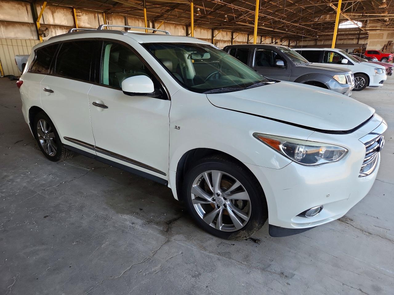 2015 Infiniti Qx60 Base White vin: 5N1AL0MM1FC541036