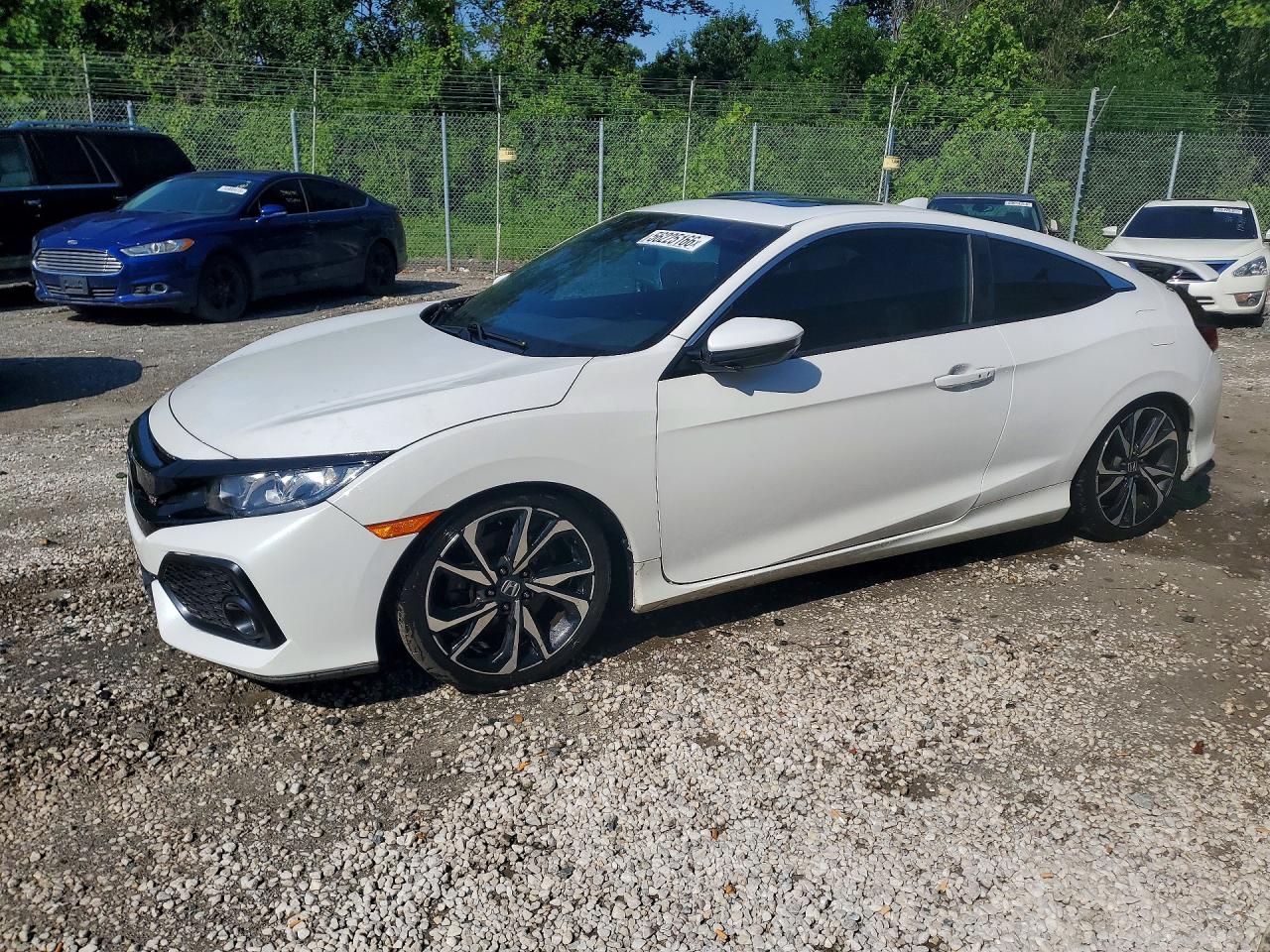 2019 Honda Civic Si White vin: 2HGFC3A50KH753279