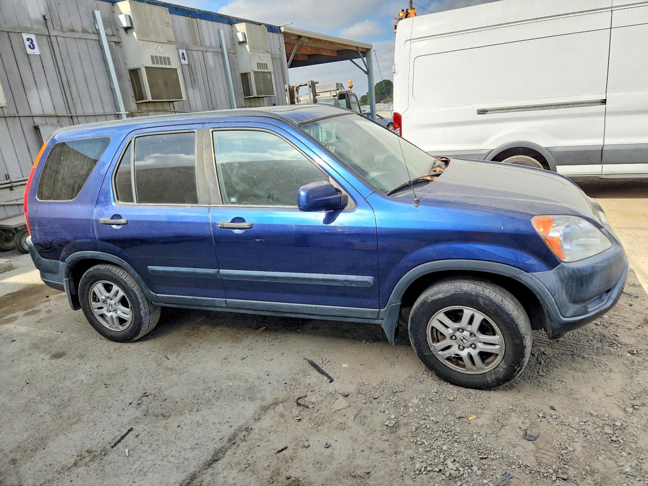 2004 Honda Cr-v Ex Blue vin: JHLRD78894C020009