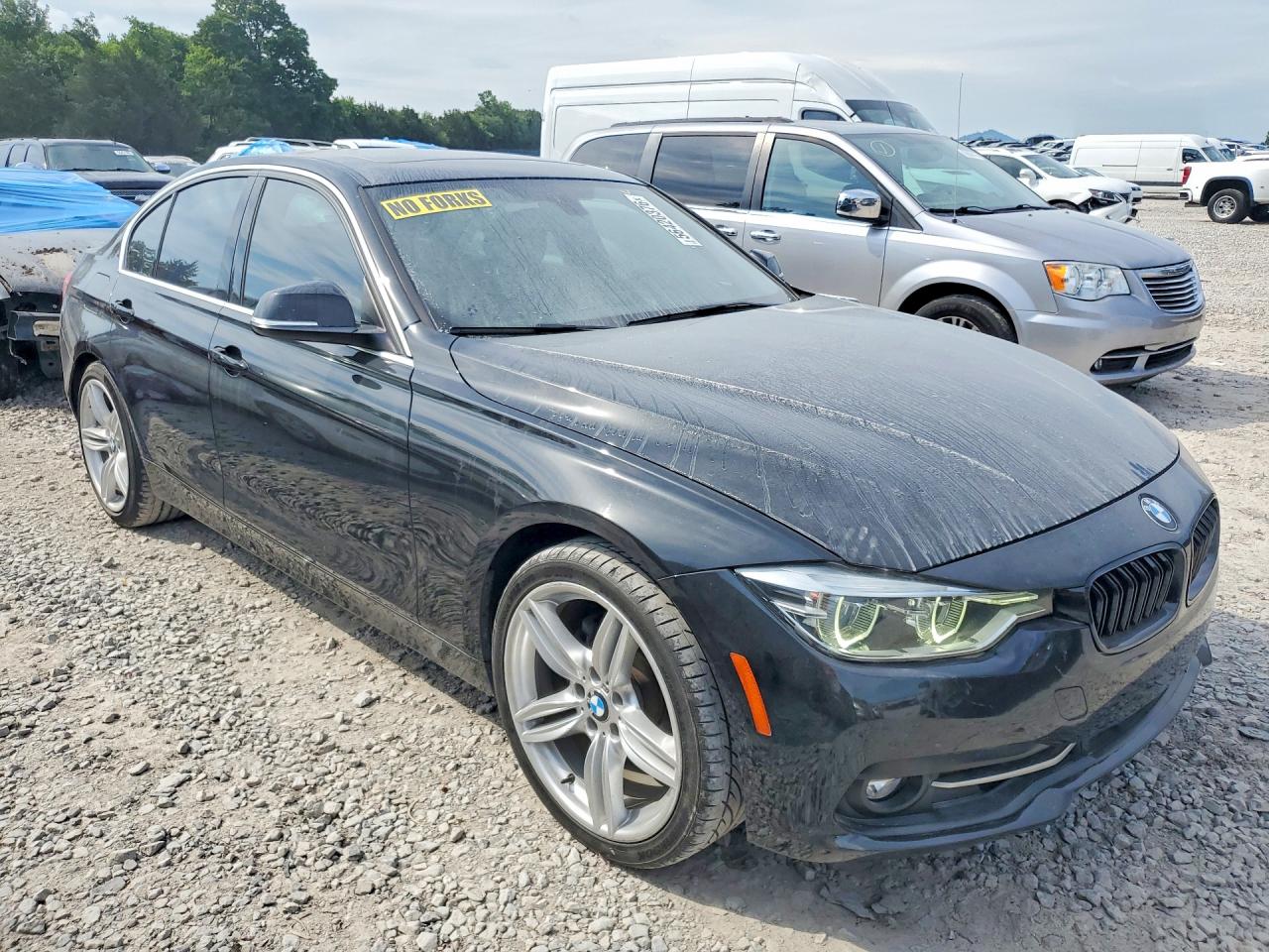 2018 Bmw 330 I Черный vin: WBA8B9G52JNU97685