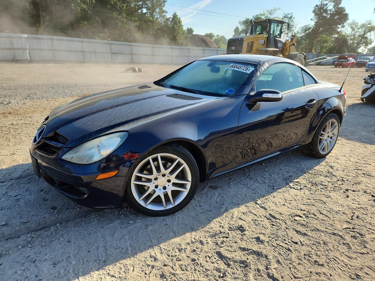 2008 Mercedes-benz Slk 280 Blue vin: WDBWK54F78F174235