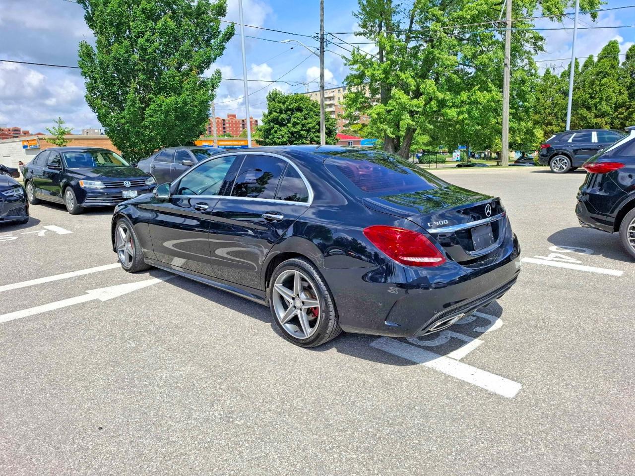 2015 Mercedes-benz C 300 4matic Black vin: 55SWF4KB4FU021344