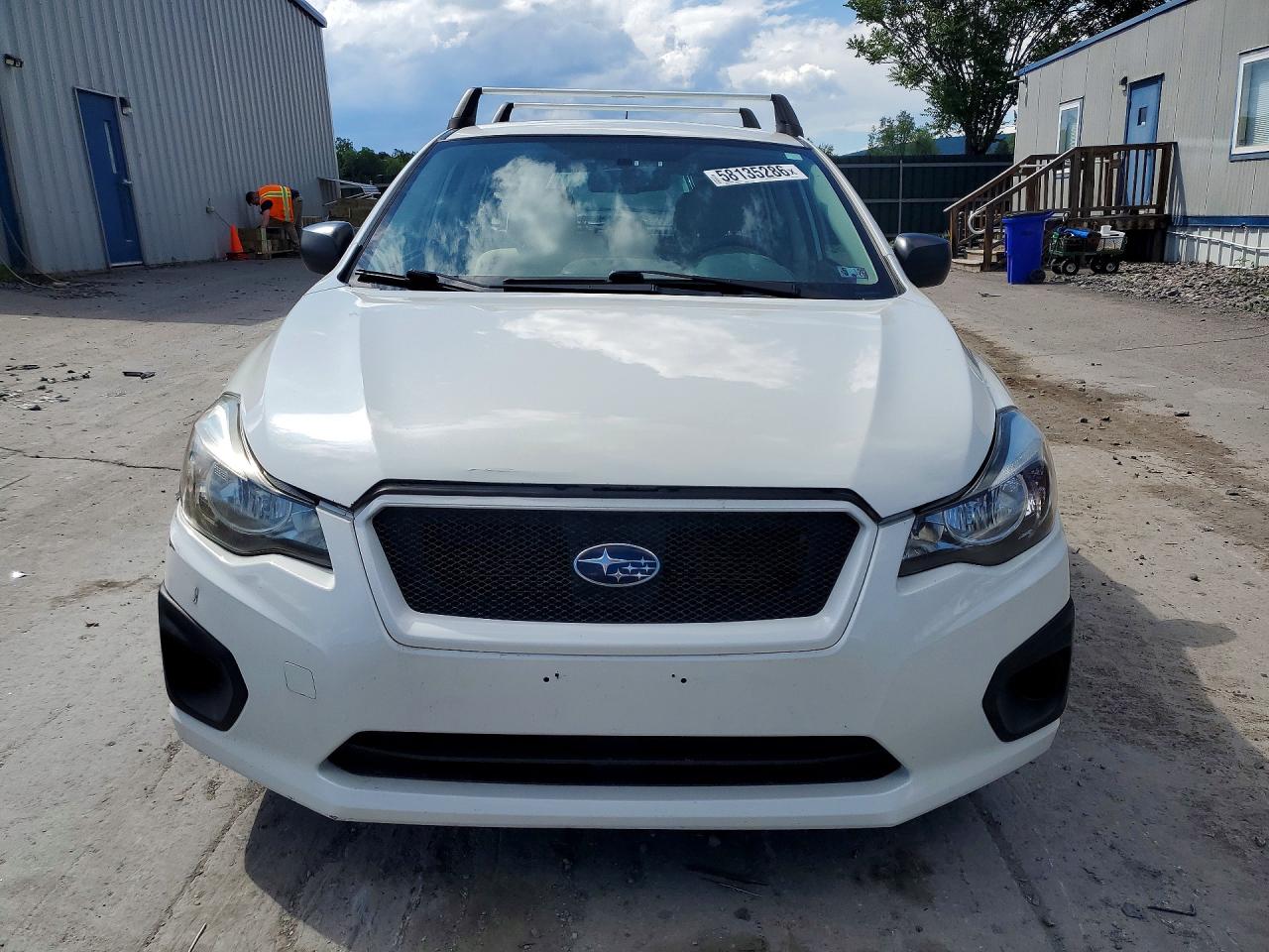 2013 Subaru Impreza White vin: JF1GPAA67DH814677