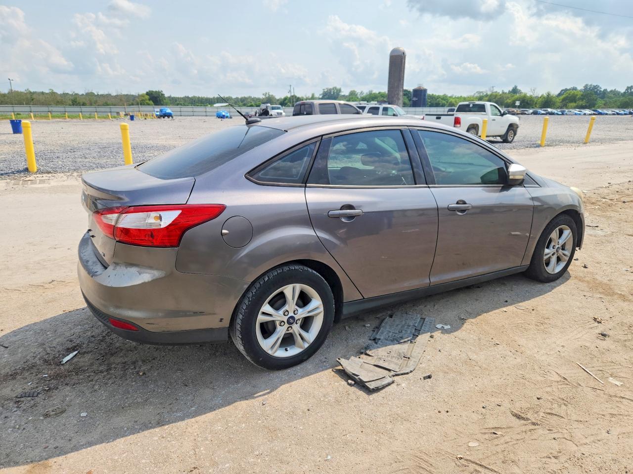 2014 Ford Focus Se Gray vin: 1FADP3F23EL414537