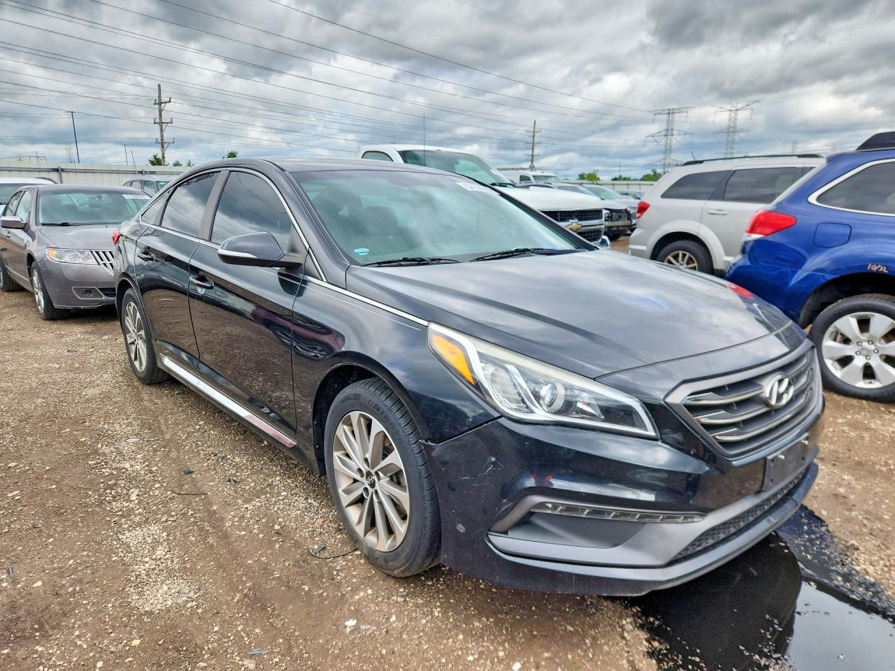 2015 Hyundai Sonata Sport Black vin: 5NPE34AF7FH099113