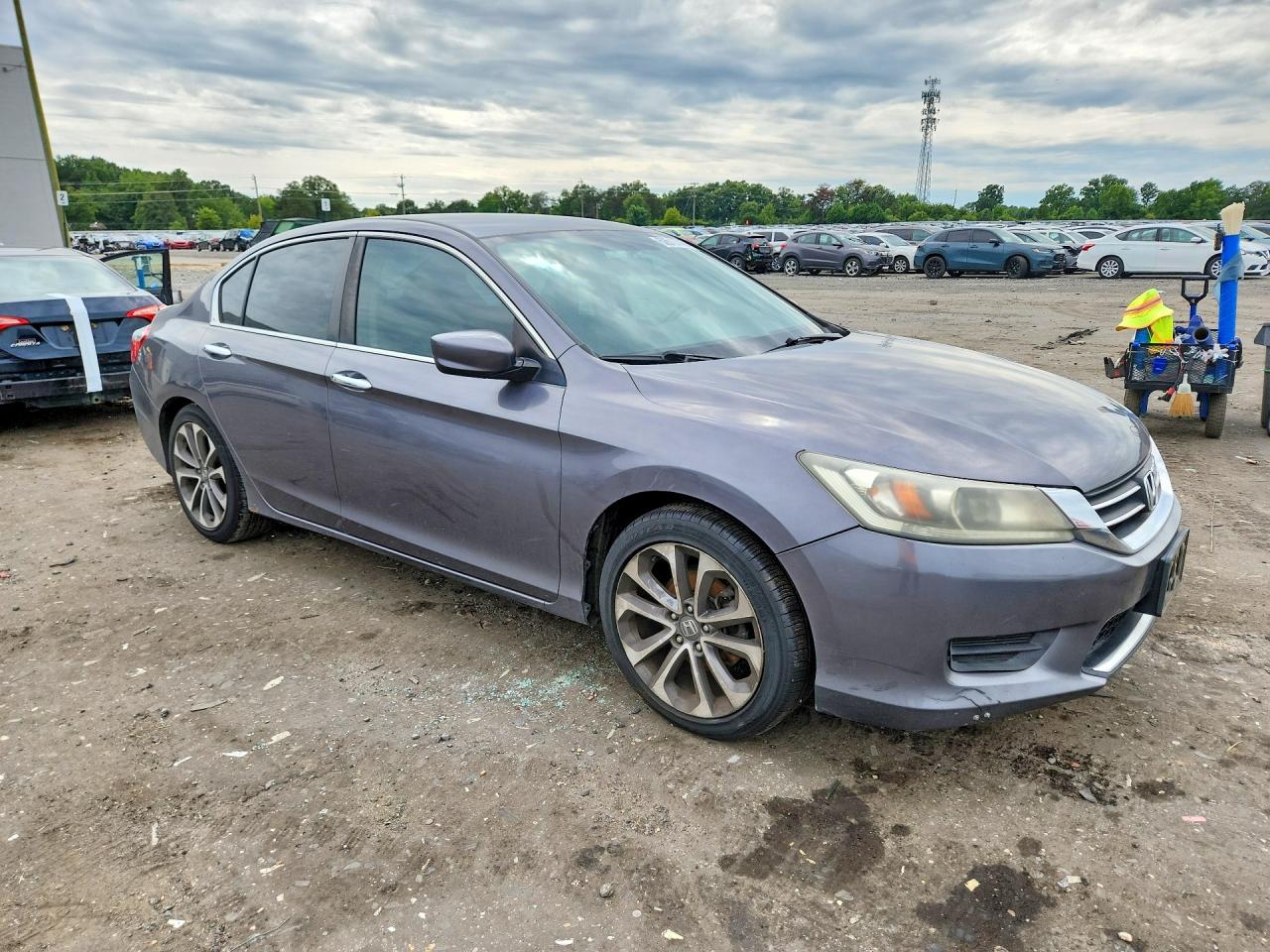 2014 Honda Accord Sport Gray vin: 1HGCR2F52EA110925