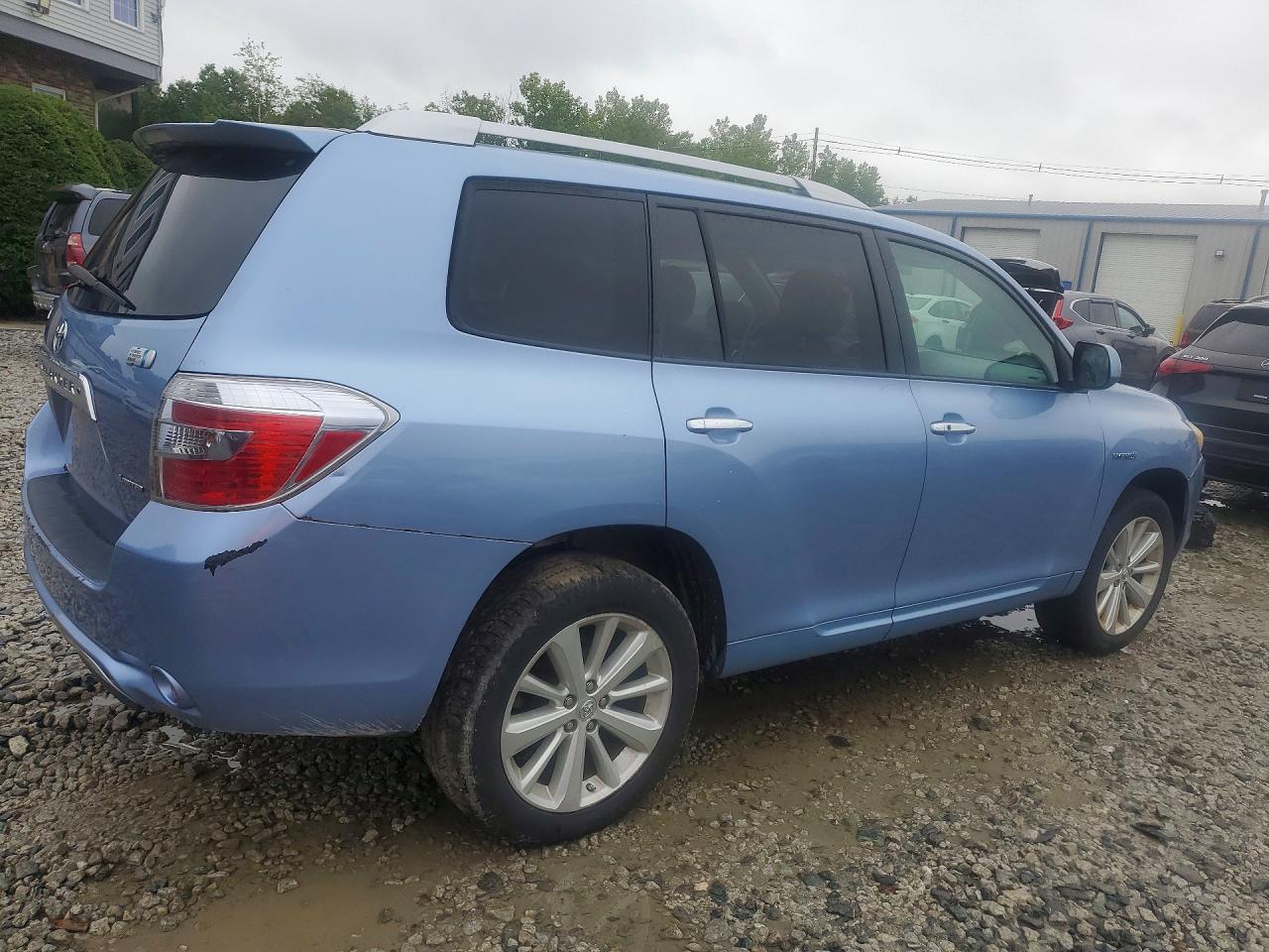 2009 Toyota Highlander Hybrid Limited Blue vin: JTEEW44A992028181