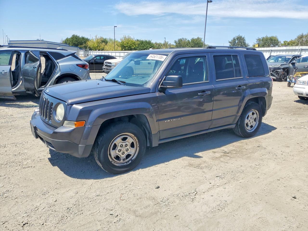 2014 Jeep Patriot Sport Gray vin: 1C4NJPBA5ED812444