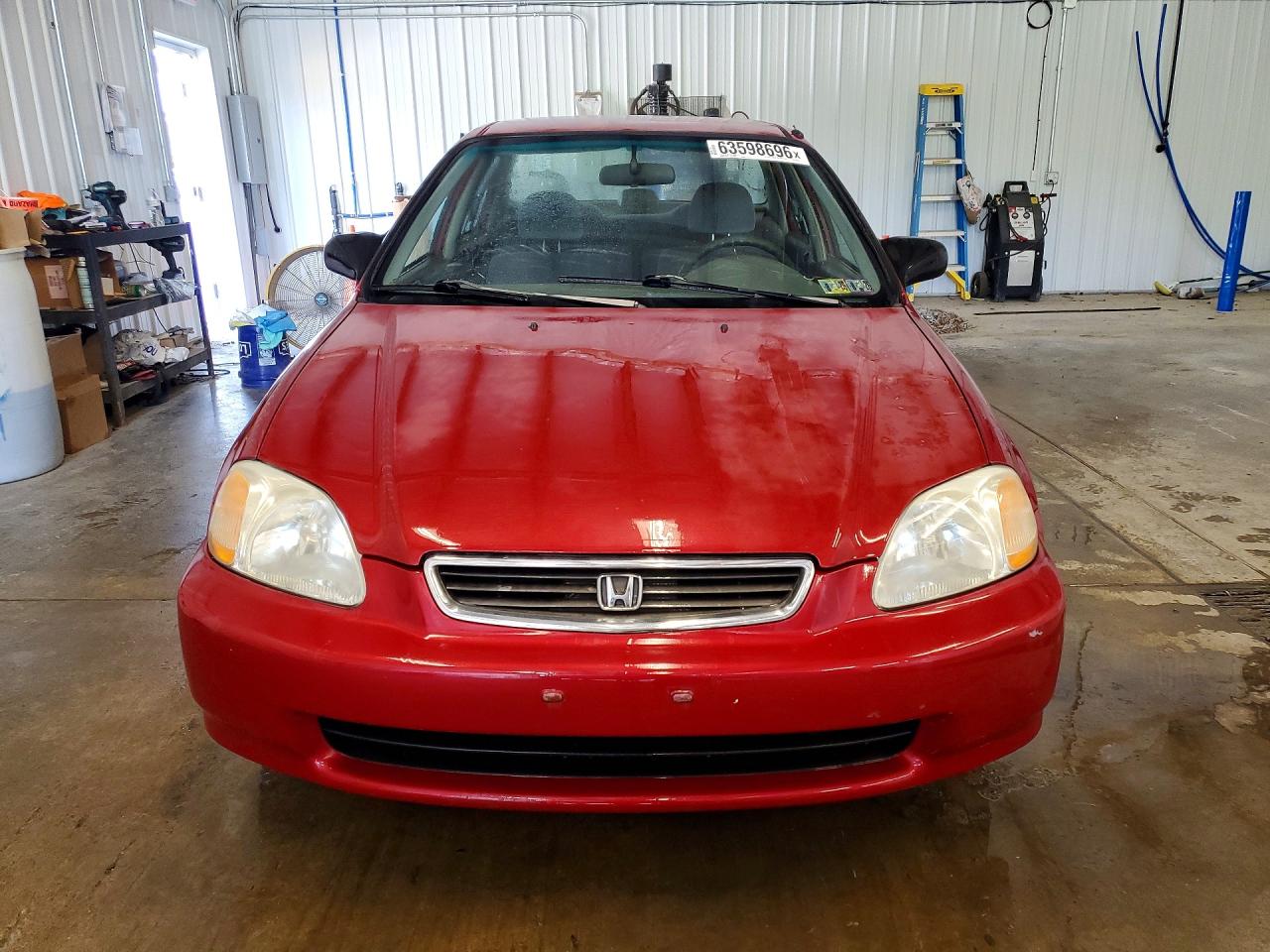 1998 Honda Civic Lx Red vin: 1HGEJ6672WL056332