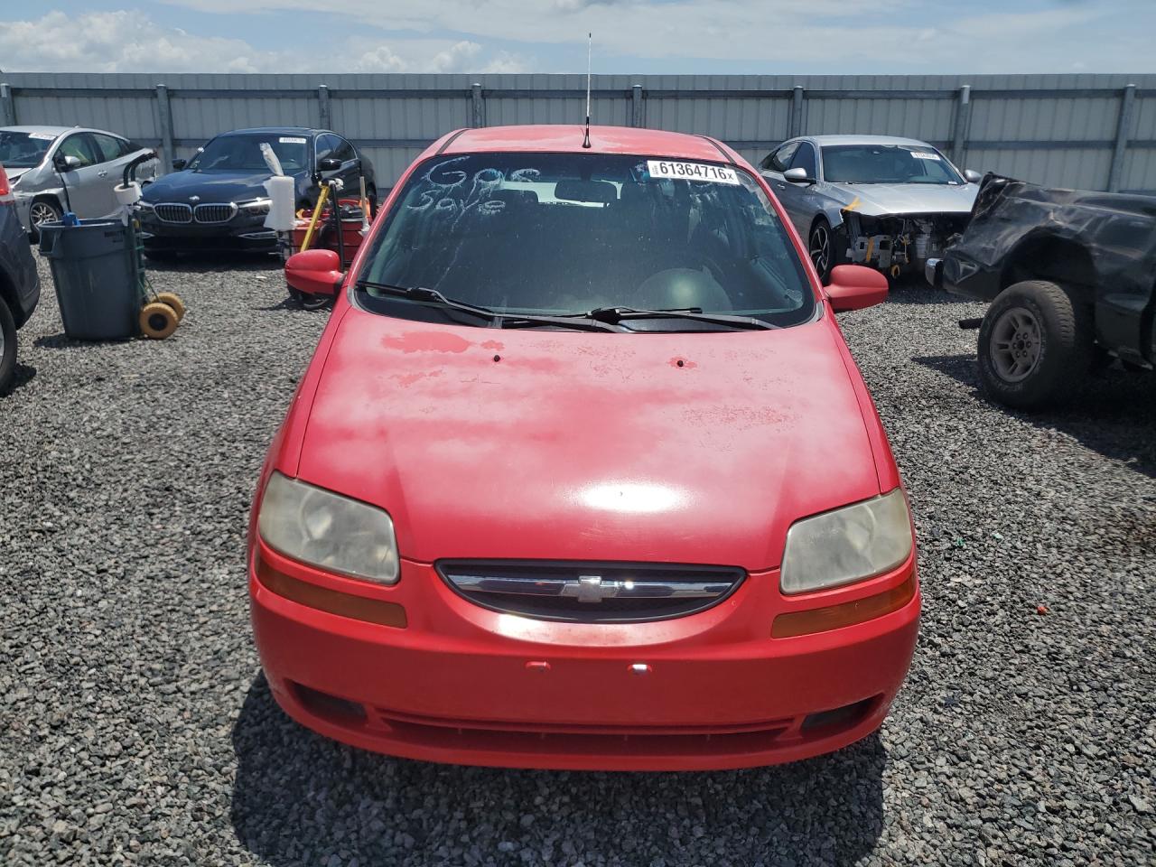 2008 Chevrolet Aveo Base Red vin: KL1TD666X8B255424