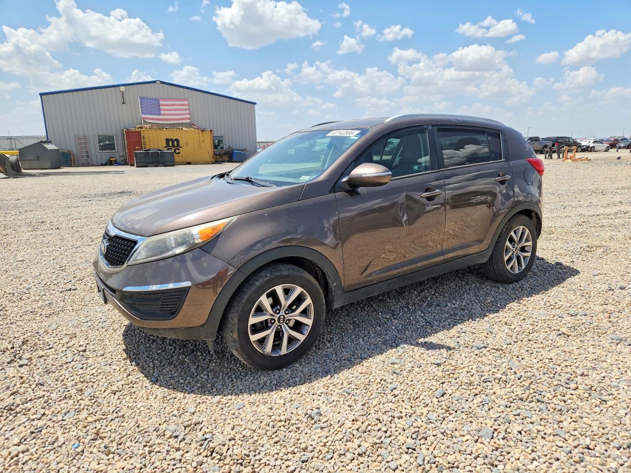 2015 Kia Sportage Lx Brown vin: KNDPB3ACXF7719713