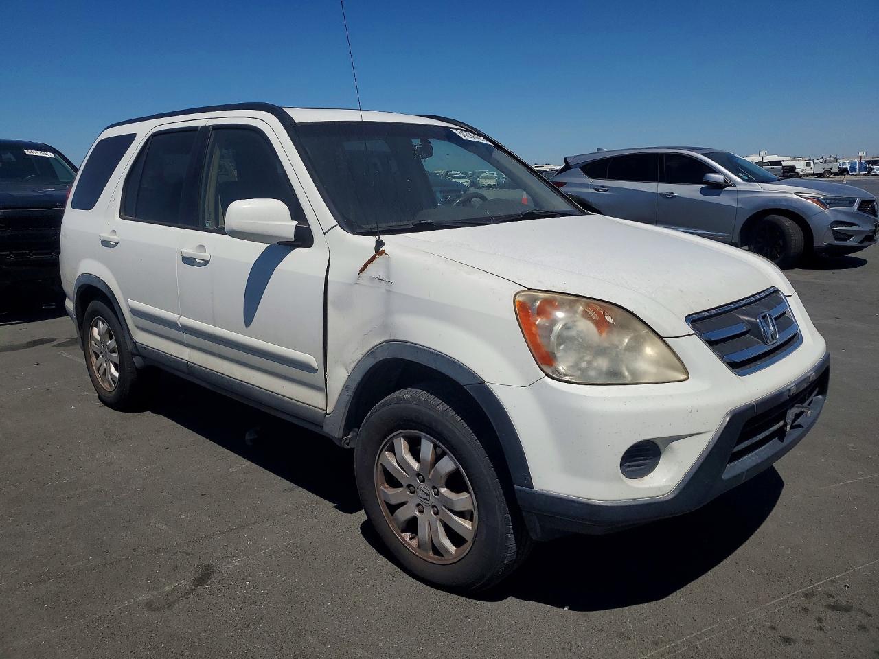 2005 Honda Cr-v Se White vin: JHLRD78985C016804