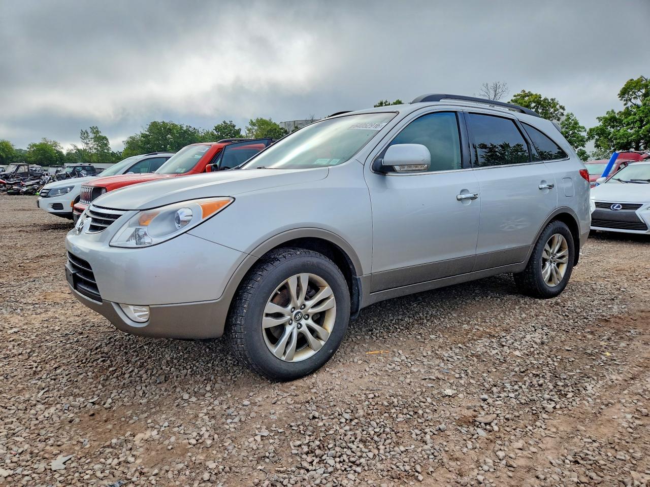 2012 Hyundai Veracruz Limited Silver vin: KM8NUDCC3CU200872