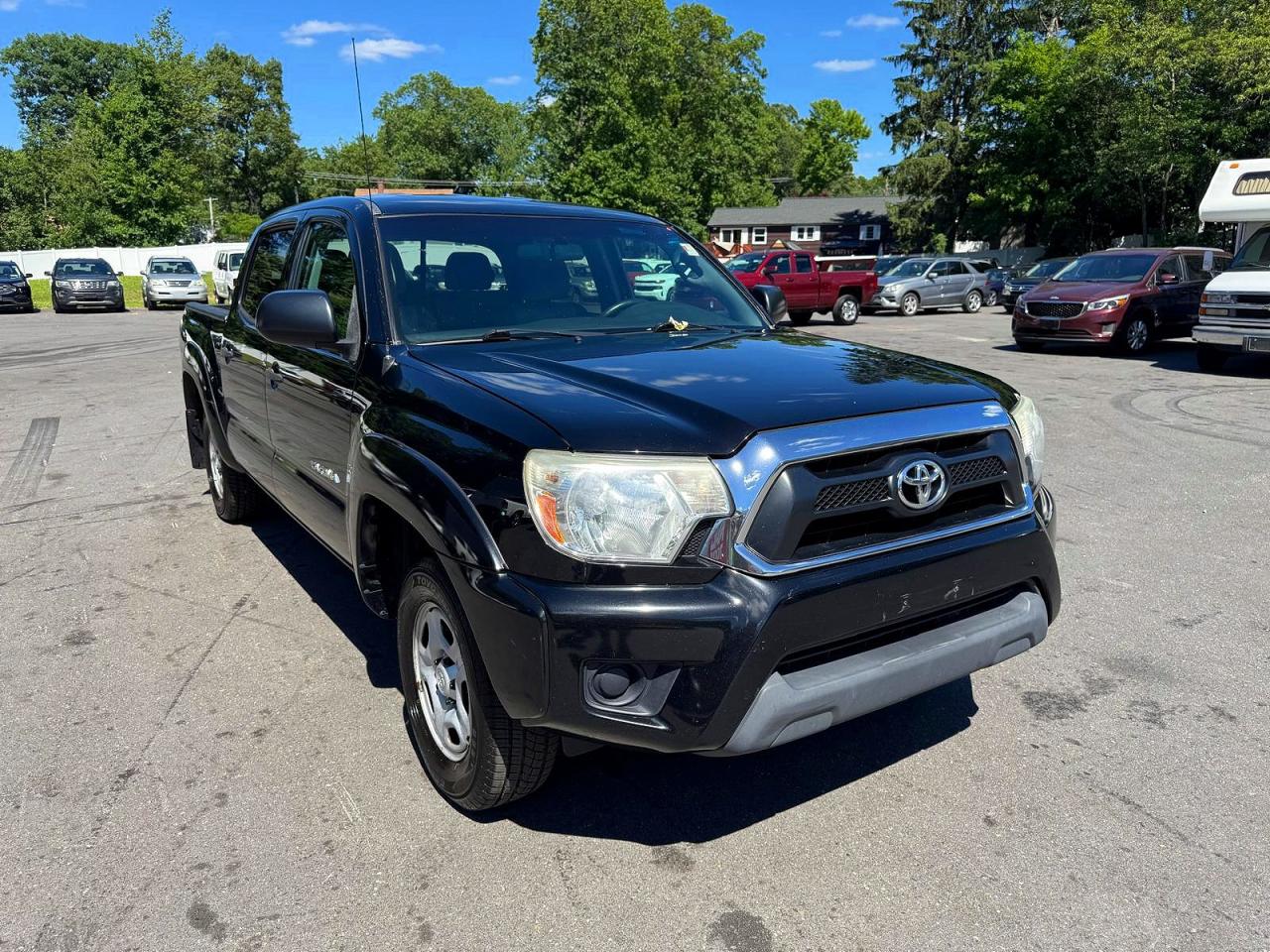 2015 Toyota Tacoma Double Cab Black vin: 5TFJX4CN8FX068271
