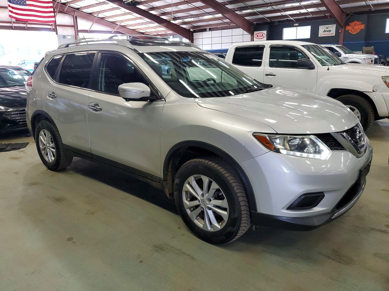 2014 Nissan Rogue Sv Silver vin: 5N1AT2MV9EC792714