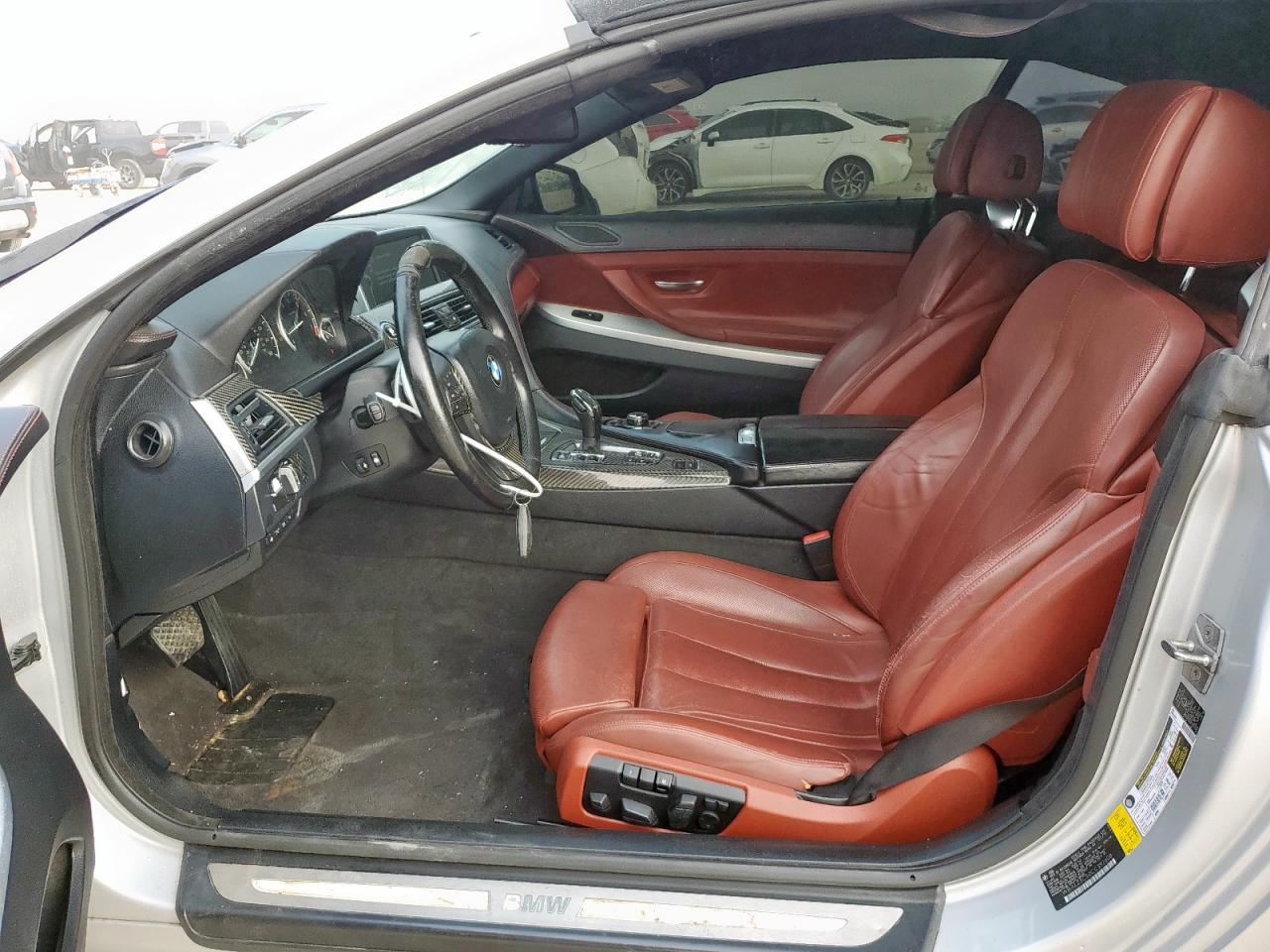 2012 Bmw 650 I Silver vin: WBALZ3C50CC397608