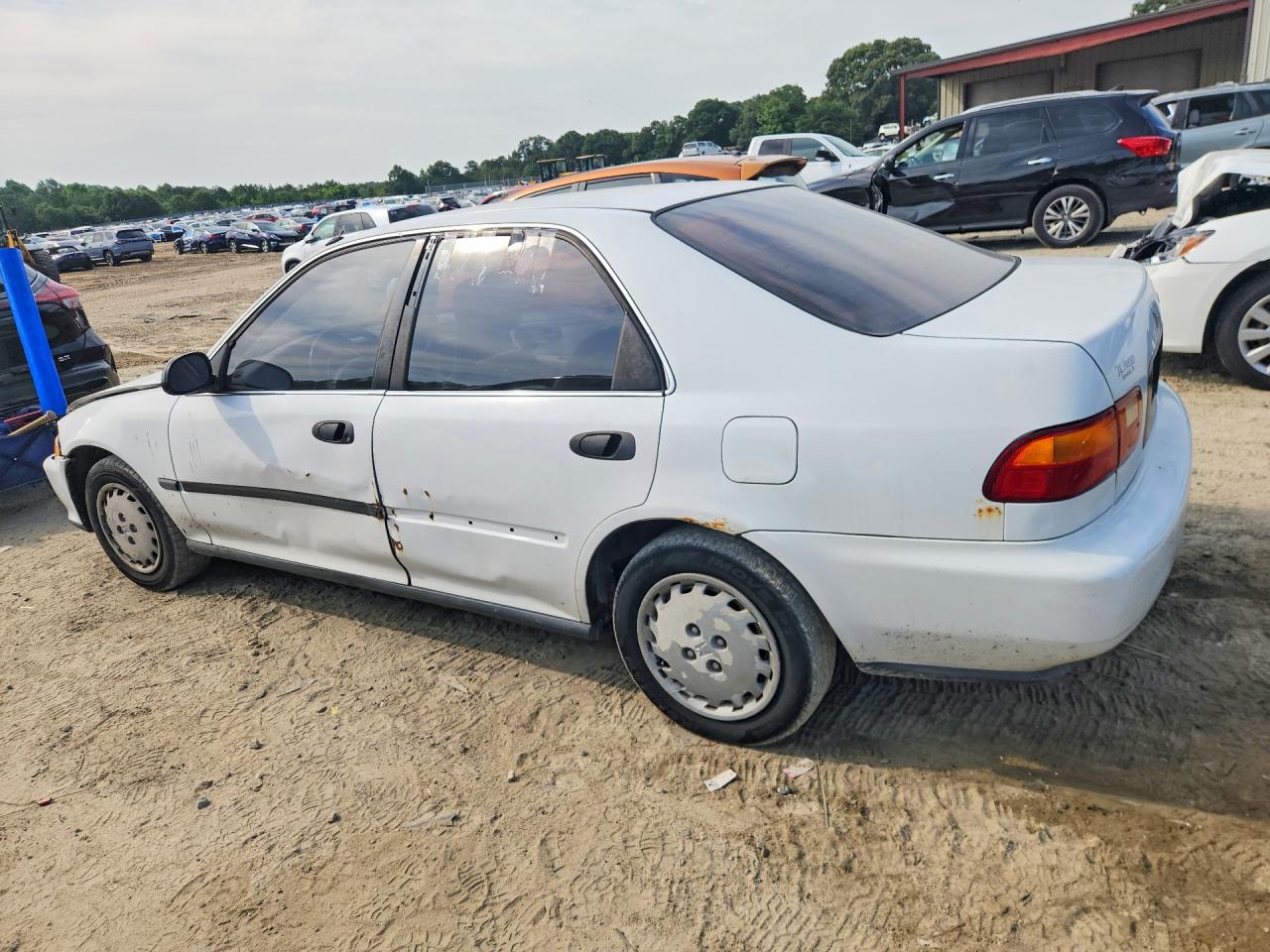 1995 Honda Civic Lx White vin: 1HGEG8658SL021183