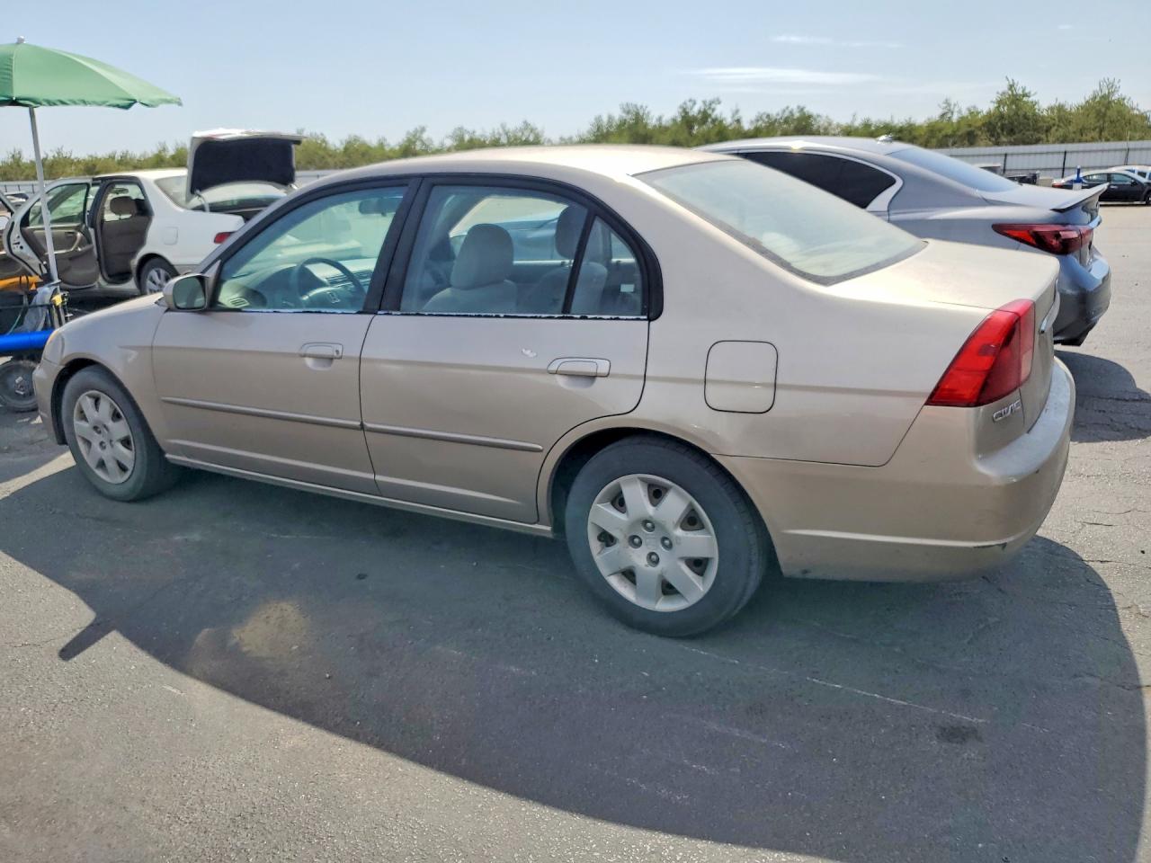 2002 Honda Civic Ex Tan vin: 2HGES26882H609510