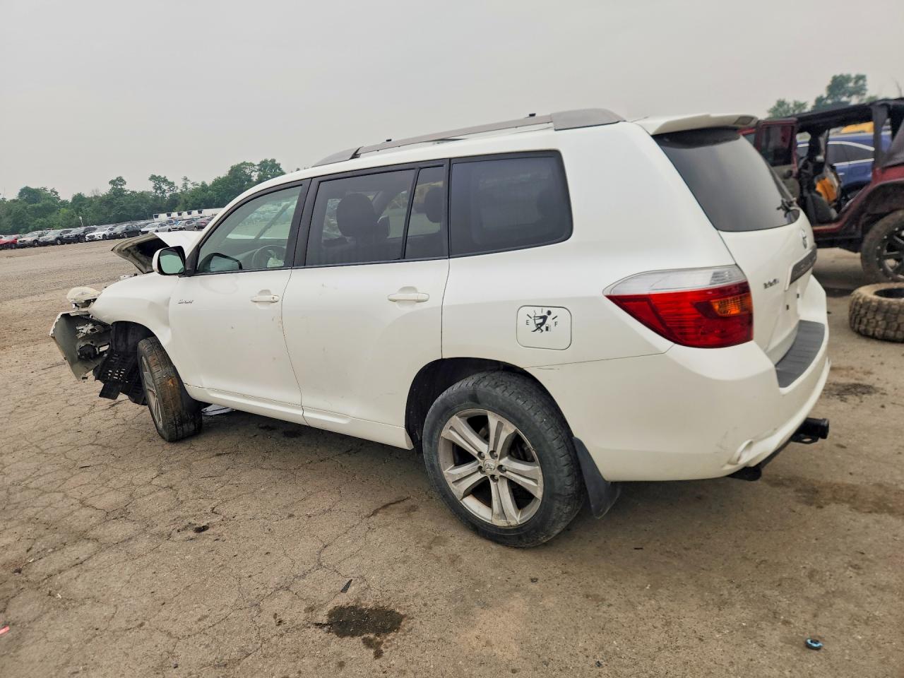 2008 Toyota Highlander Sport White vin: JTEES43A682037934