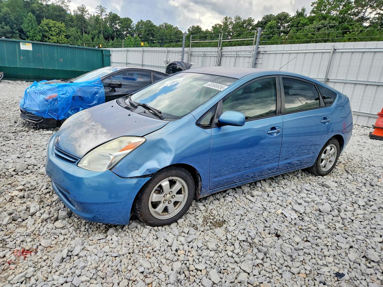 2005 Toyota Prius Base Blue vin: JTDKB20U053045723