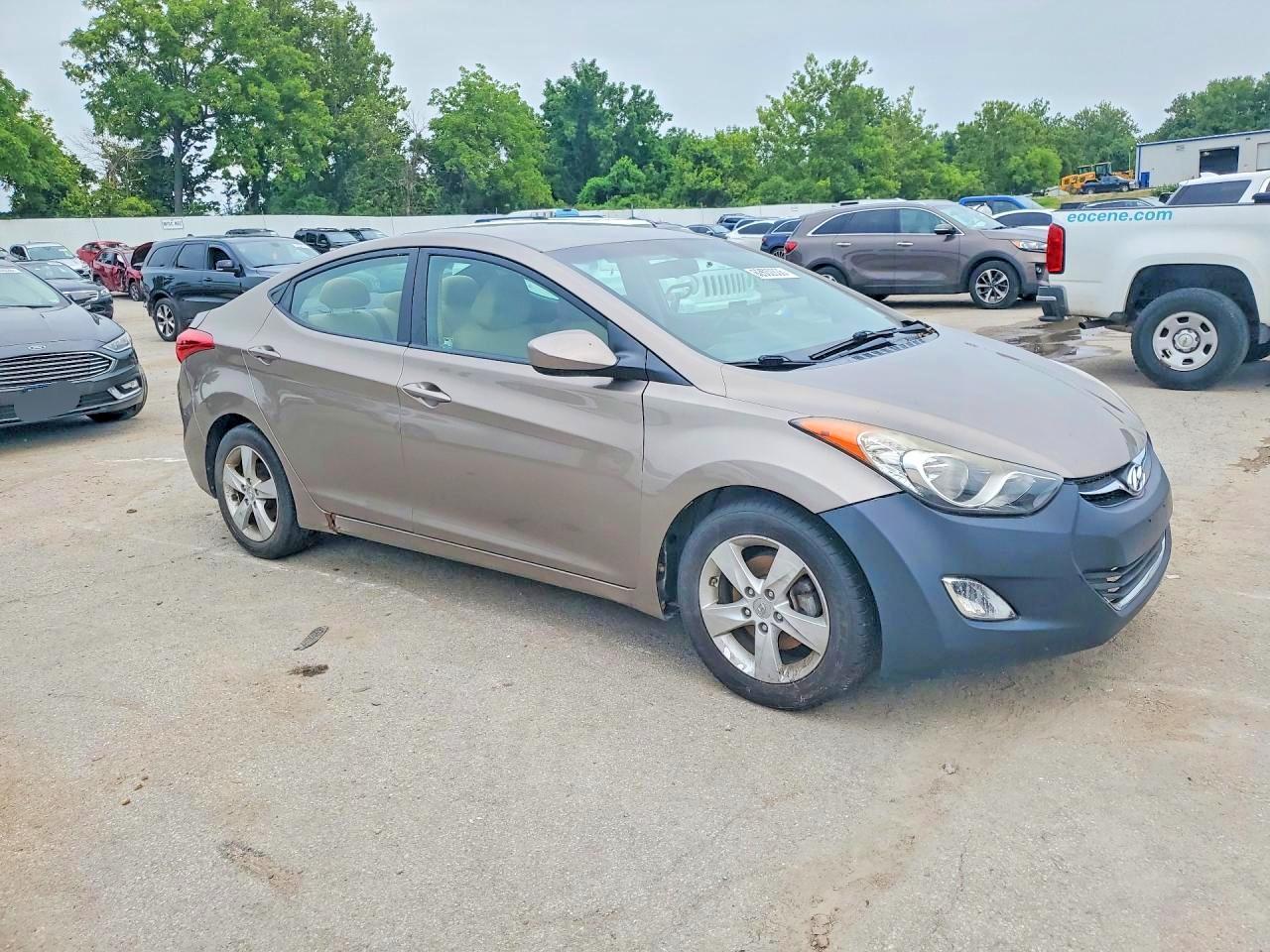 2013 Hyundai Elantra Gls Gray vin: 5NPDH4AE4DH387785