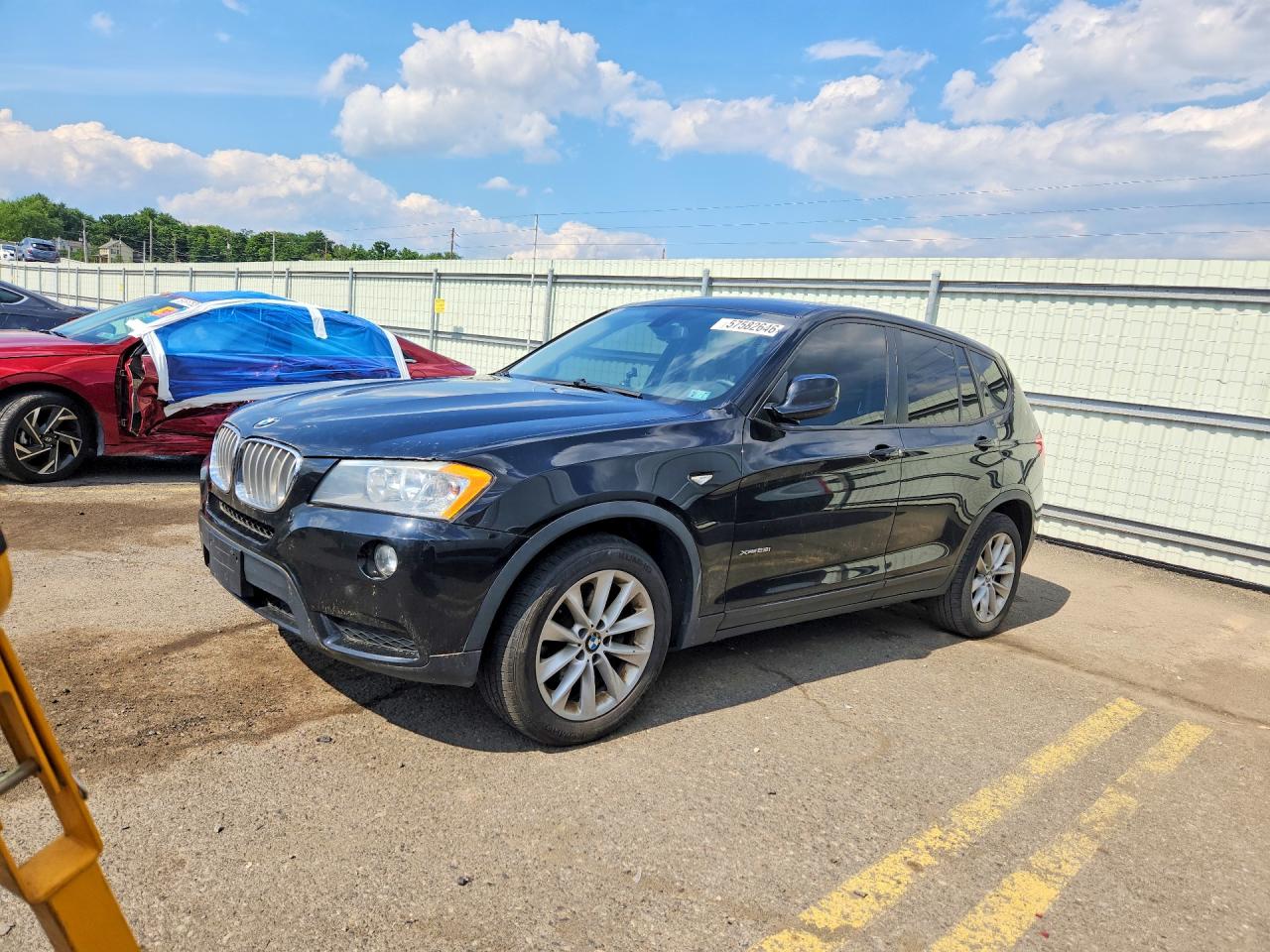 2013 Bmw X3 Xdrive28i Black vin: 5UXWX9C50D0A21956