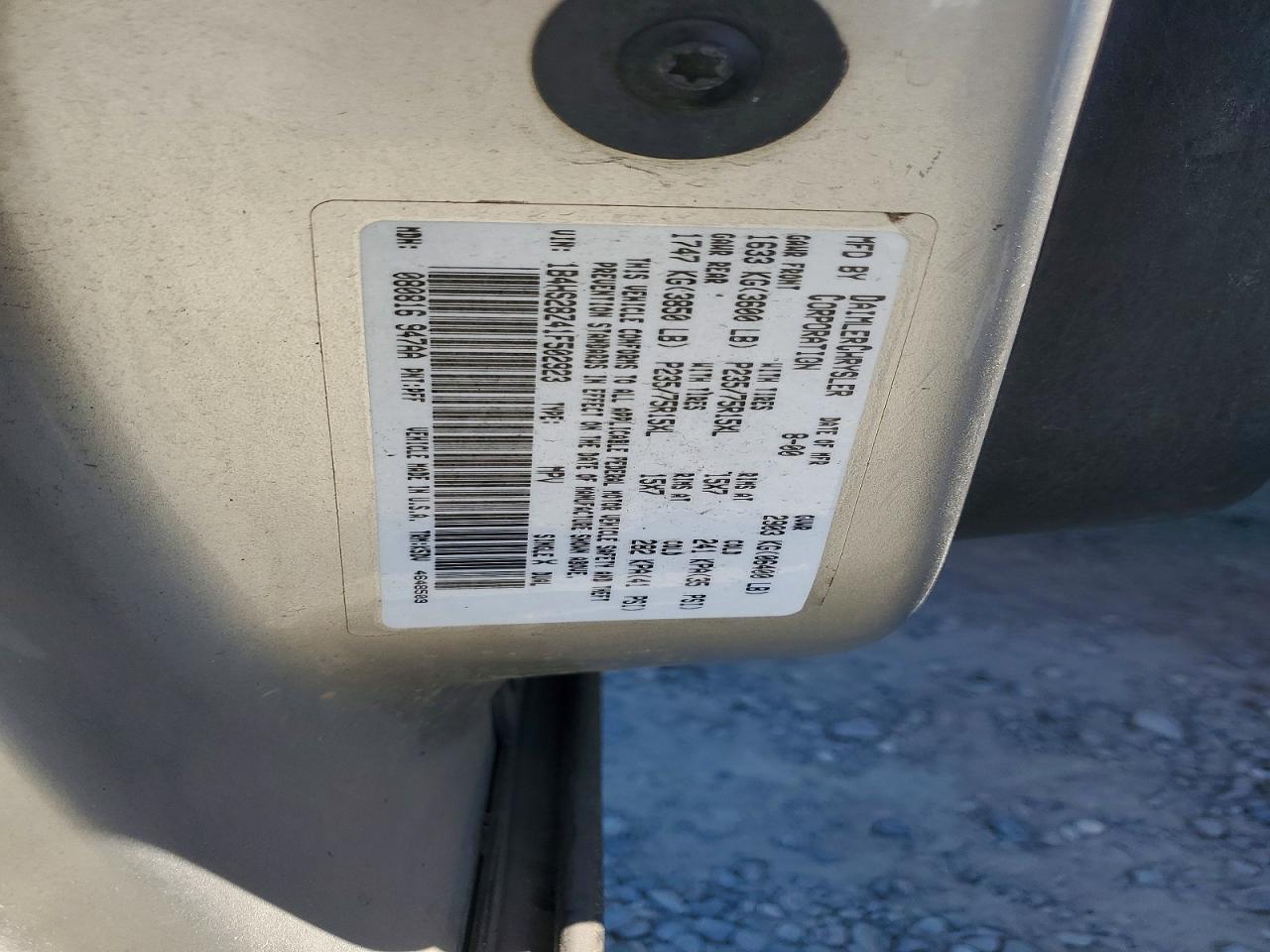 2001 Dodge Durango Silver vin: 1B4HS28Z41F502923