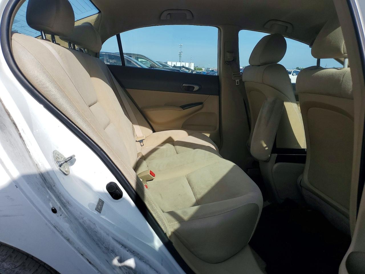 2008 Honda Civic Lx White vin: 2HGFA16588H346225