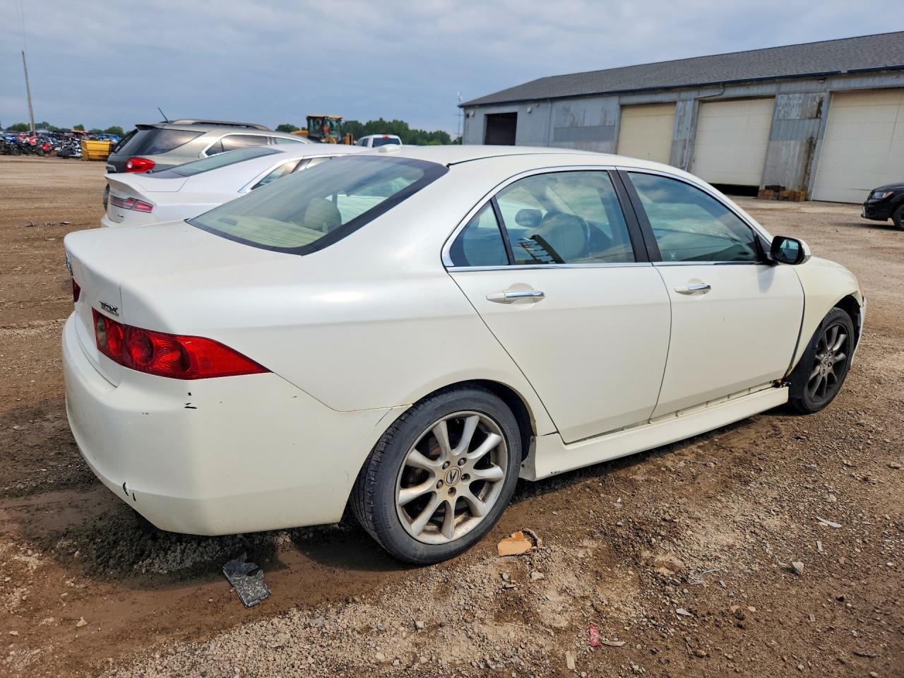 2006 Acura Tsx White vin: JH4CL96976C036577