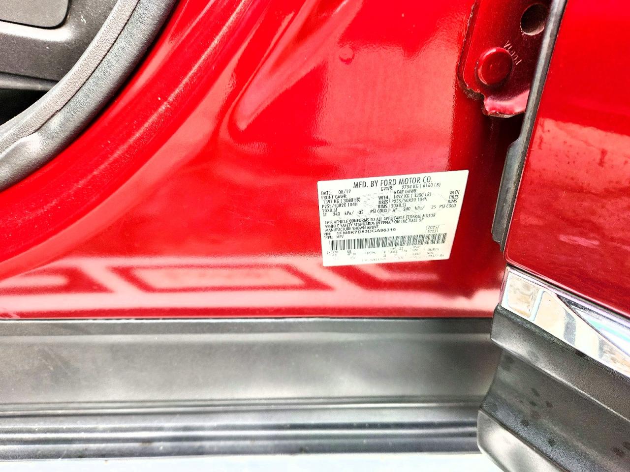 2013 Ford Explorer Xlt Красный vin: 1FM5K7D83DGA96319