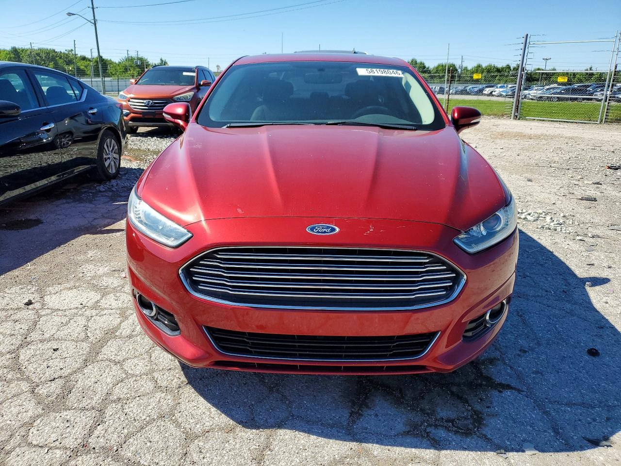 2015 Ford Fusion Titanium Red vin: 3FA6P0D94FR168365