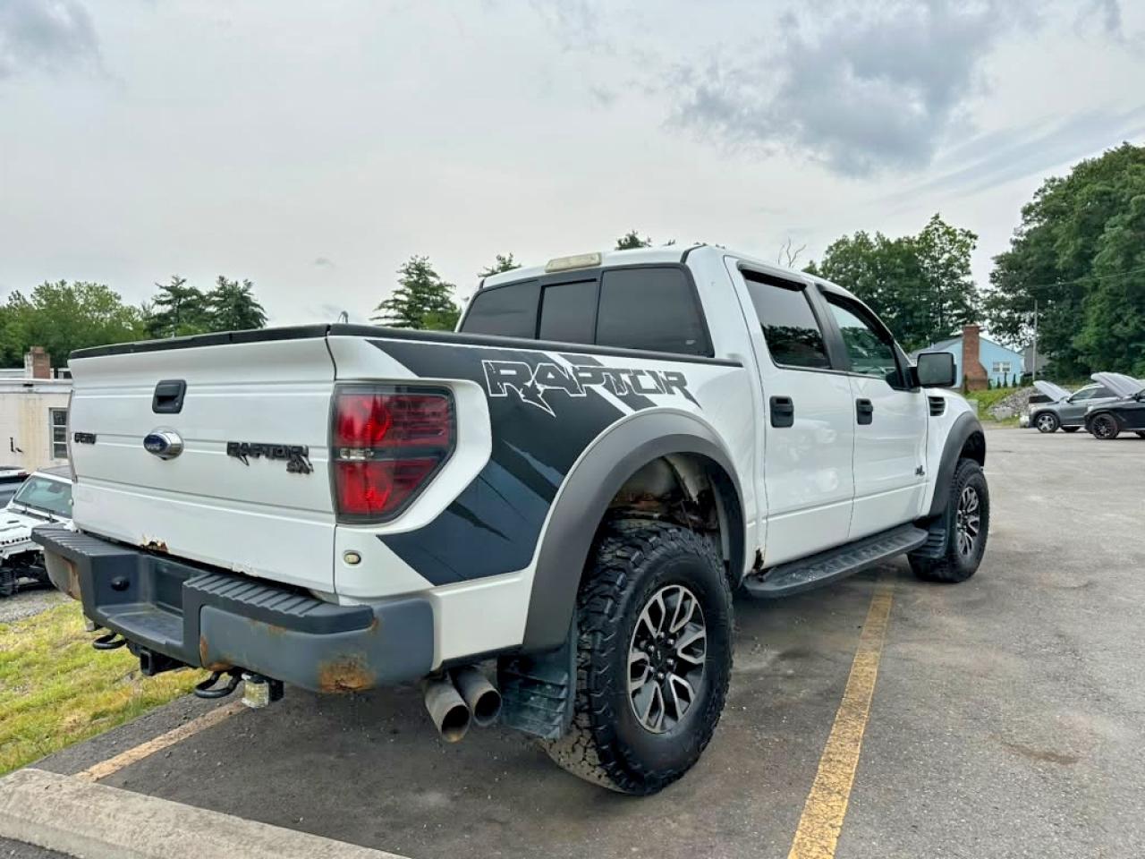 2012 Ford F150 Svt Raptor White vin: 1FTFW1R66CFC93216