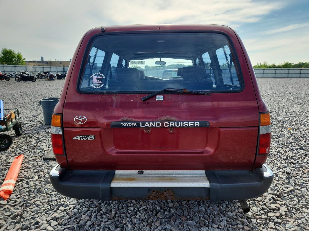 1991 Toyota Land Cruiser Fj80 Red vin: JT3FJ80W1M0012632