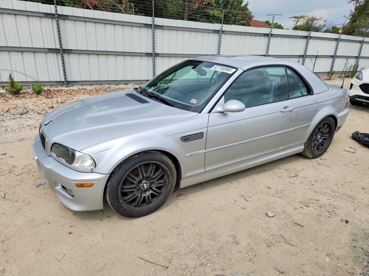 2003 Bmw M3 Silver vin: WBSBR93483PK00775
