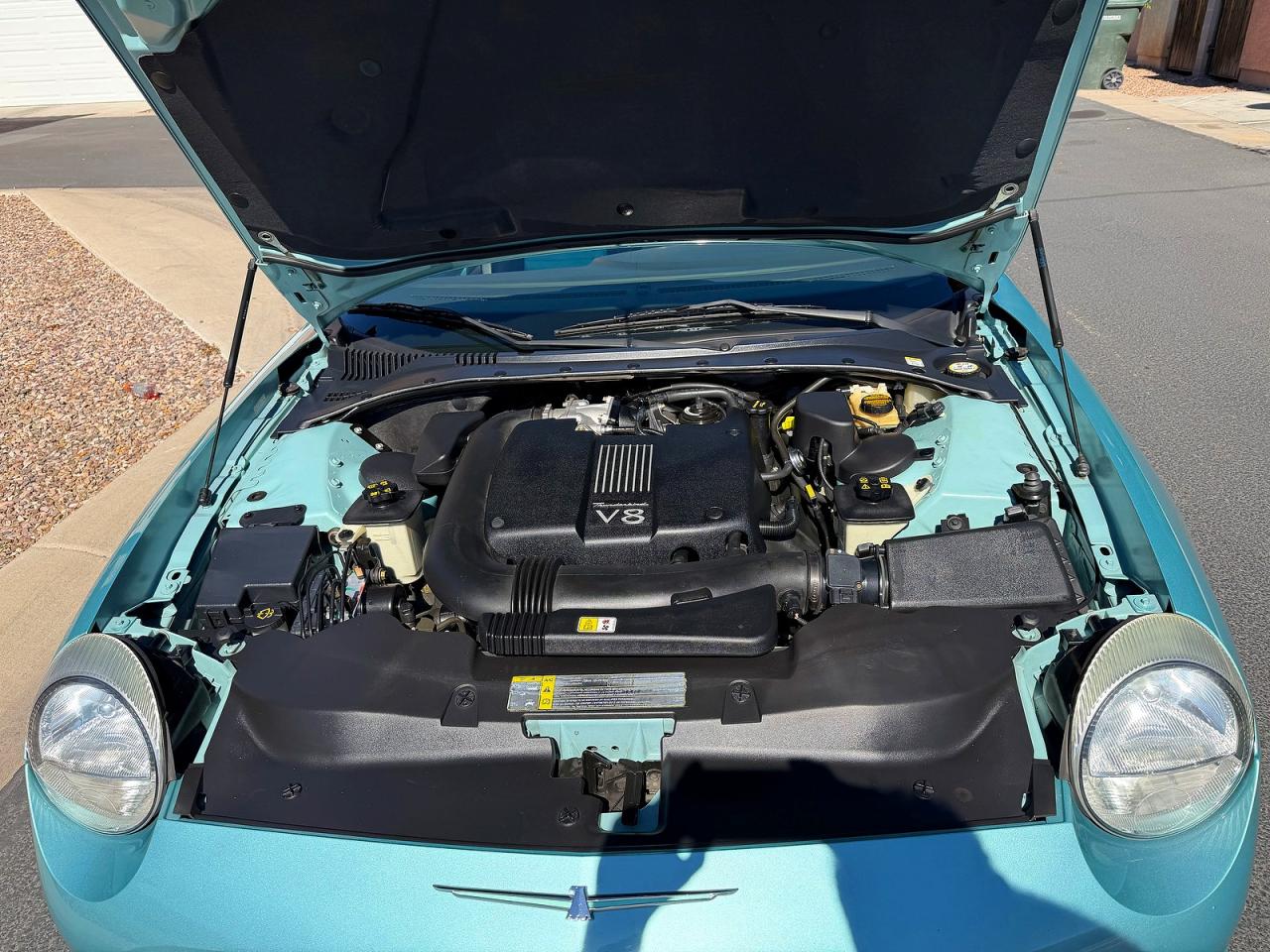2002 Ford Thunderbird Turquoise vin: 1FAHP60A52Y116668