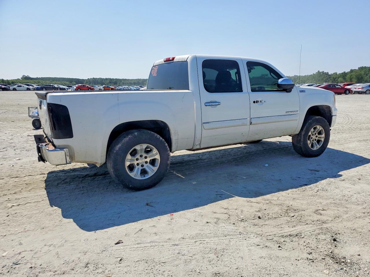 2011 Gmc Sierra K1500 Sle White vin: 3GTP2VE34BG103431