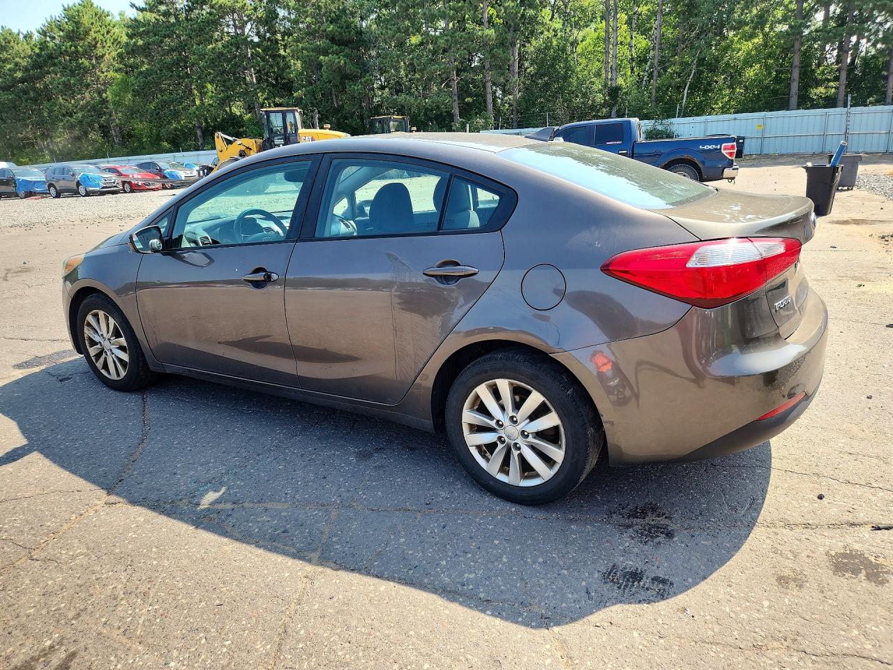 2014 Kia Forte Lx Brown vin: KNAFX4A6XE5101960