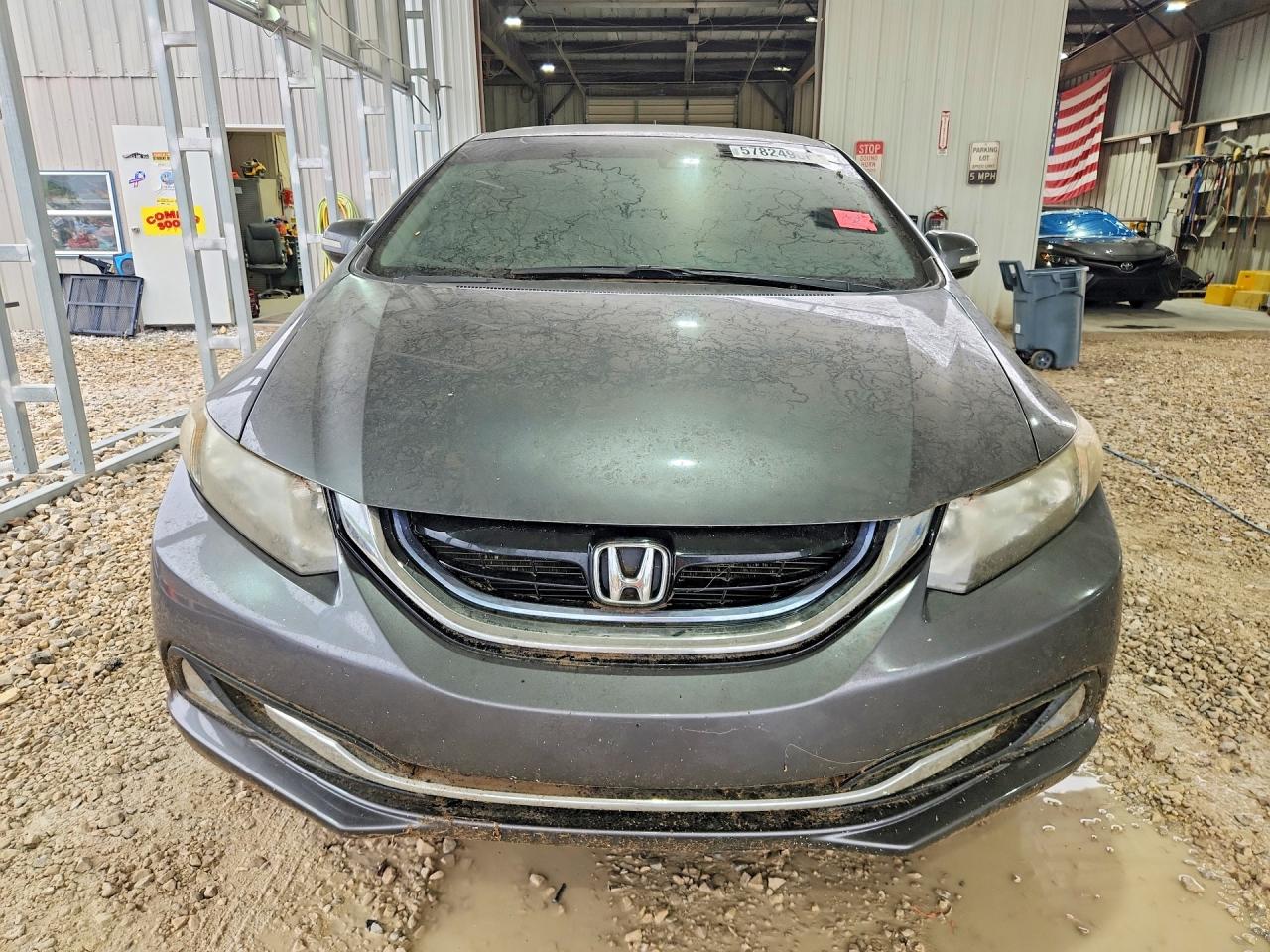 2013 Honda Civic Hybrid Silver vin: 19XFB4F23DE000236