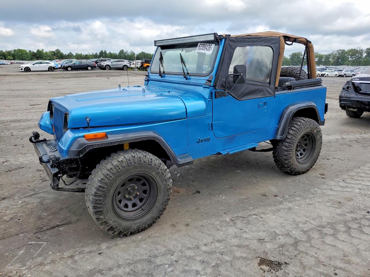 1994 Jeep Wrangler / Yj Sahara Blue vin: 1J4FY49S2RP421926