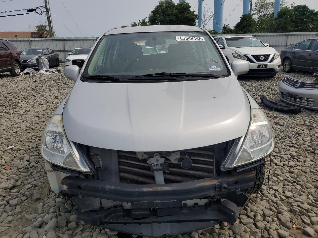 2012 Nissan Versa 1.8 S Silver vin: 3N1BC1CPXCK221409