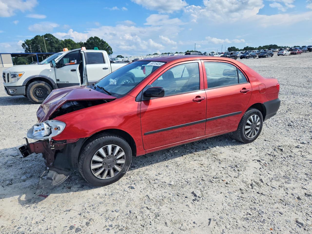 2003 Toyota Corolla Ce Red vin: 1NXBR32EX3Z004073