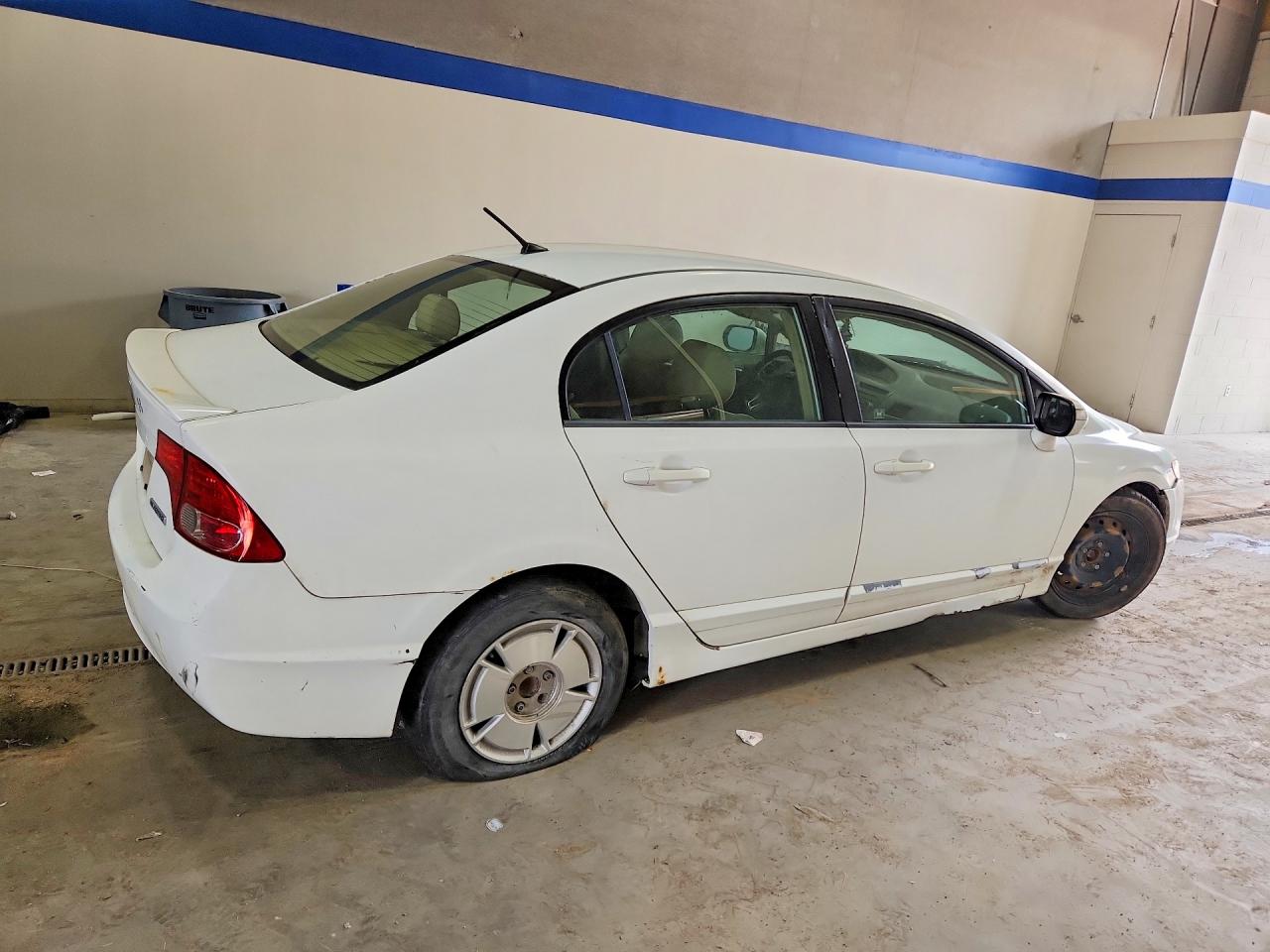 2007 Honda Civic Hybrid White vin: JHMFA36217S014388