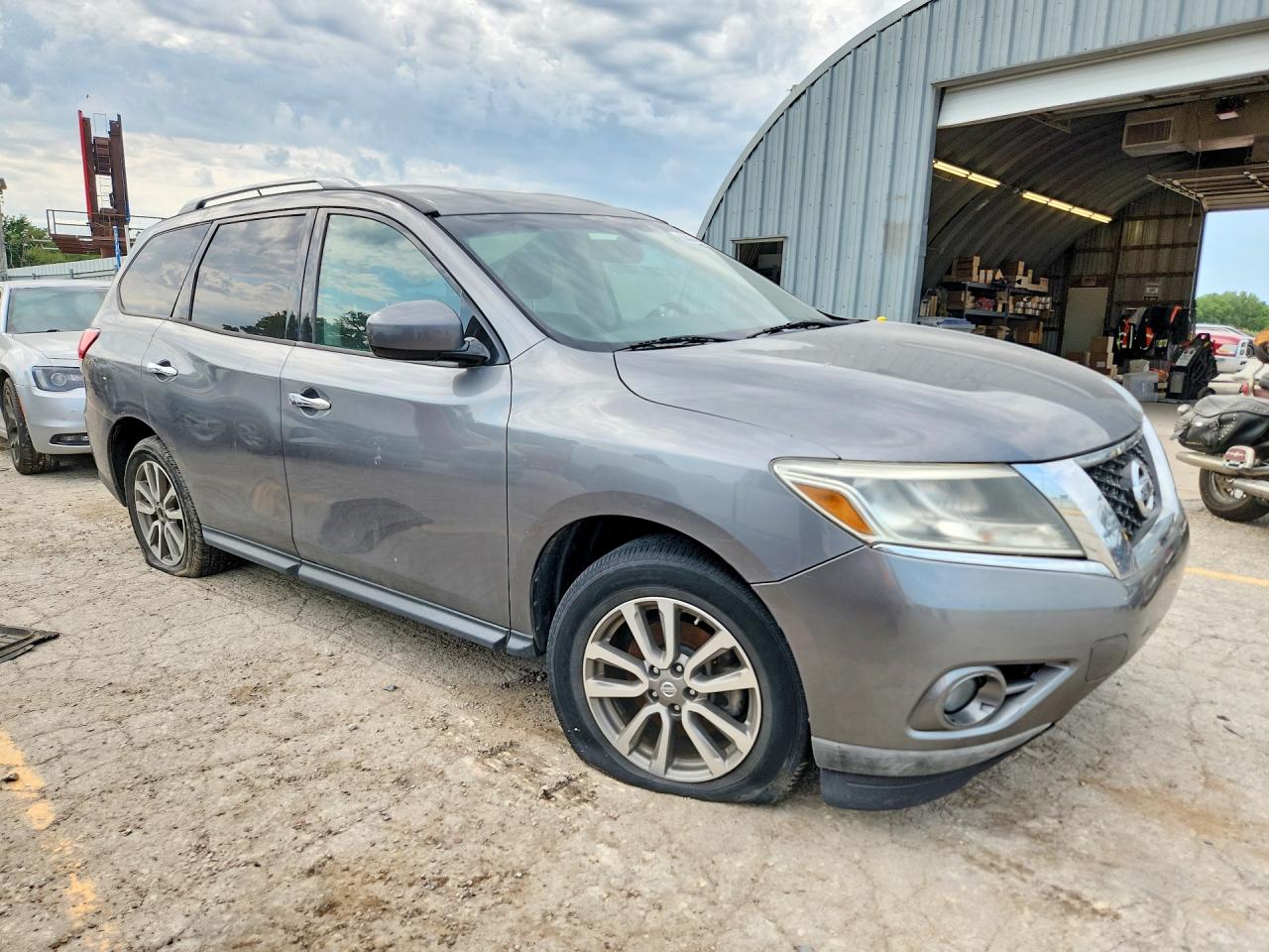 2015 Nissan Pathfinder Sv Gray vin: 5N1AR2MM0FC672422