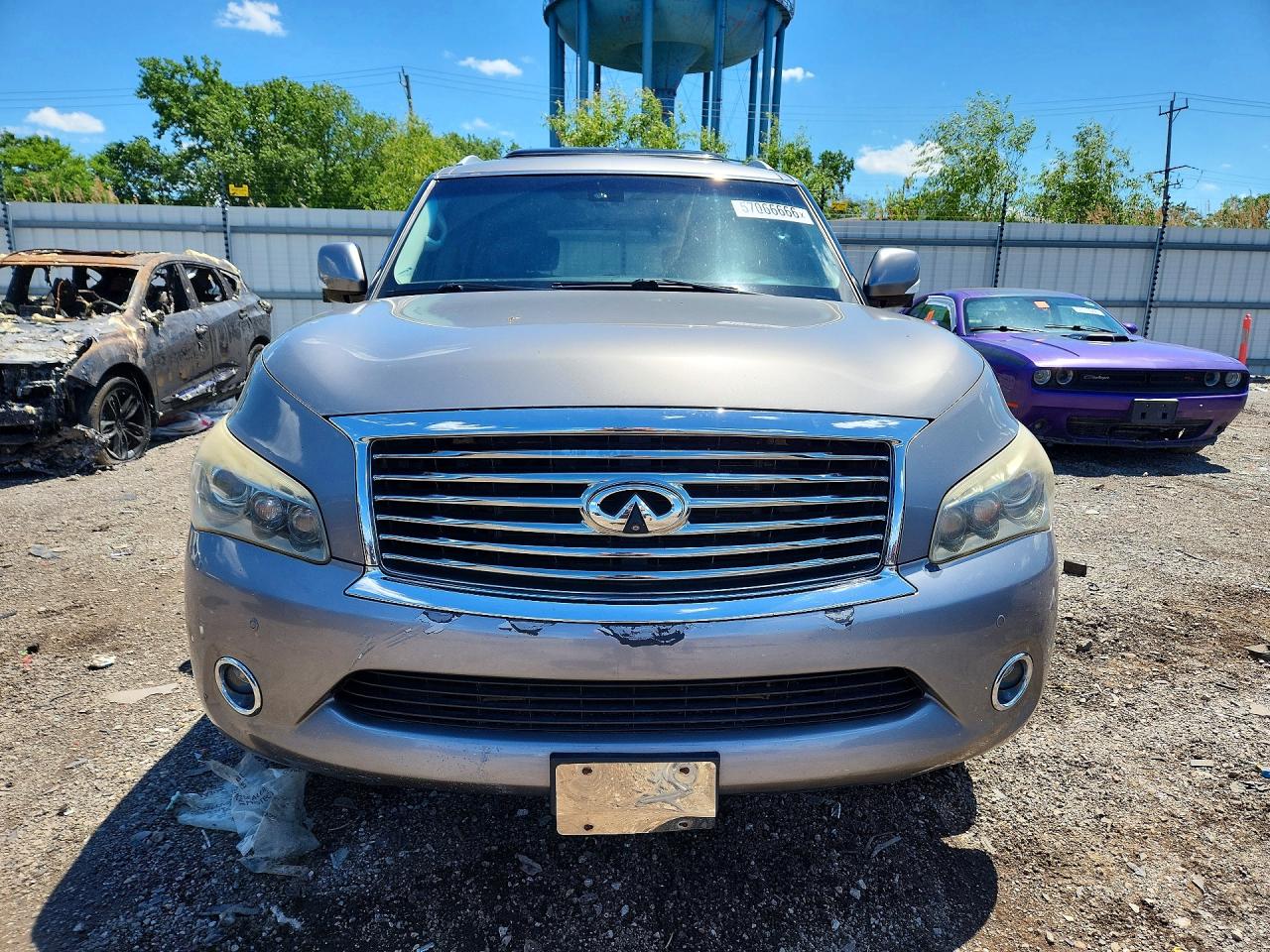 2012 Infiniti Qx56 Base Gray vin: JN8AZ2NC2C9317534