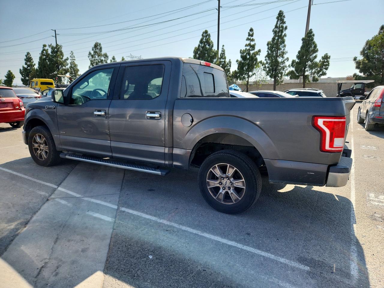 2015 Ford F150 Supercrew Gray vin: 1FTEW1CG6FFA10962
