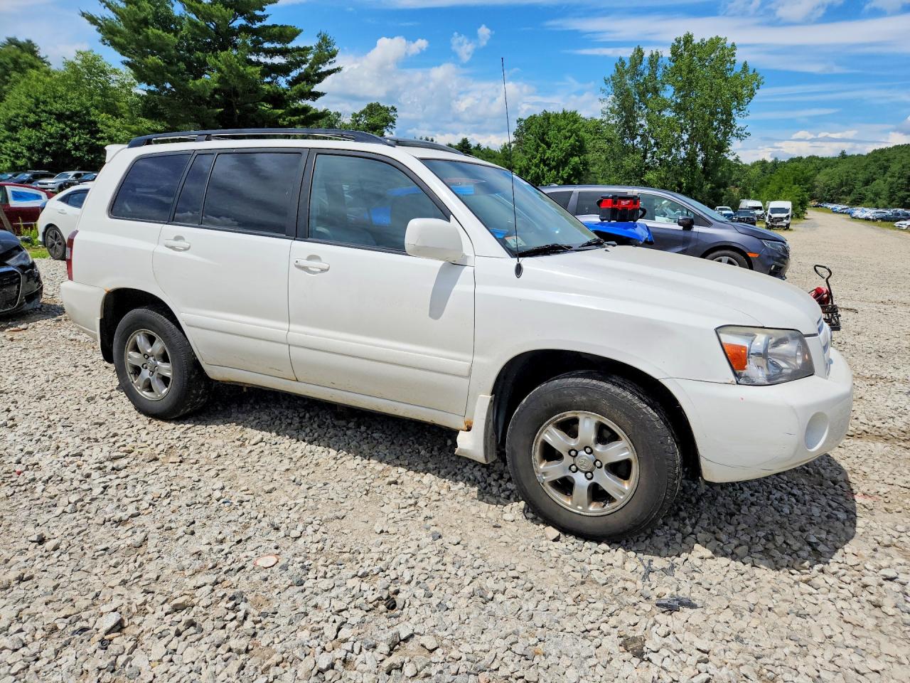 2004 Toyota Highlander Base White vin: JTEEP21AX40022349