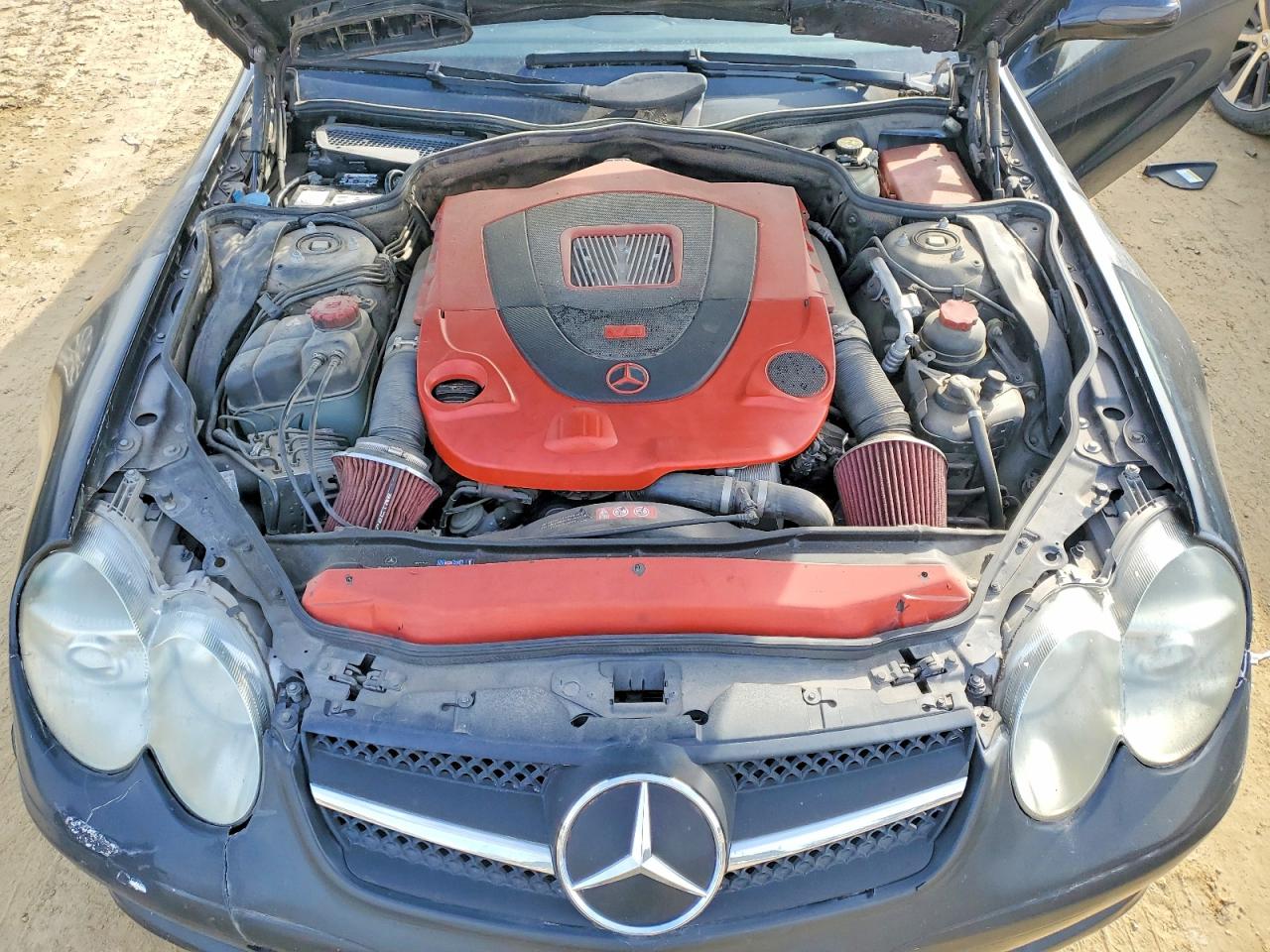 2007 Mercedes-benz Sl 550 Gray vin: WDBSK71F47F124454