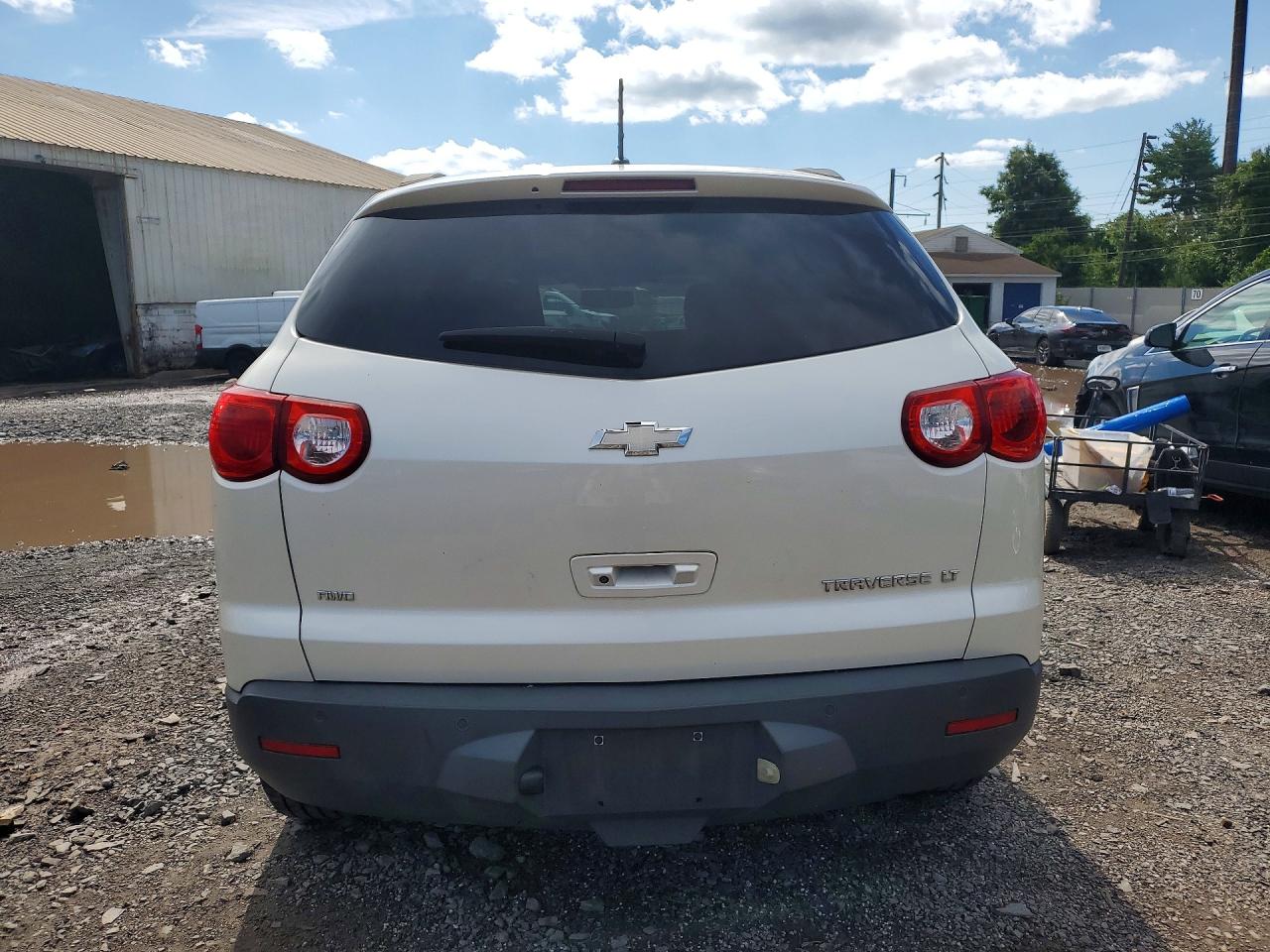 2012 Chevrolet Traverse Lt White vin: 1GNKVJED8CJ189854