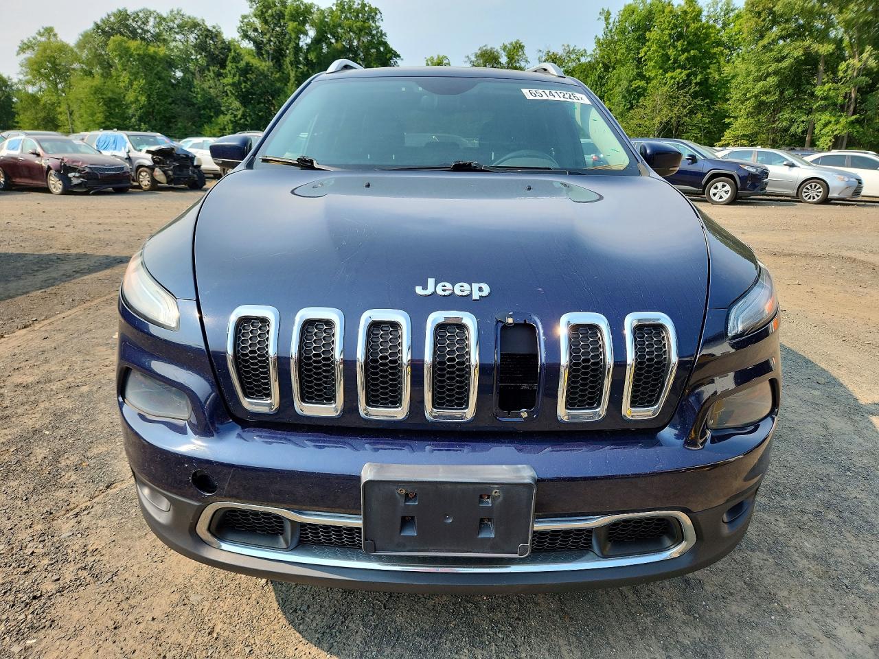 2014 Jeep Cherokee Limited Blue vin: 1C4PJMDBXEW244404
