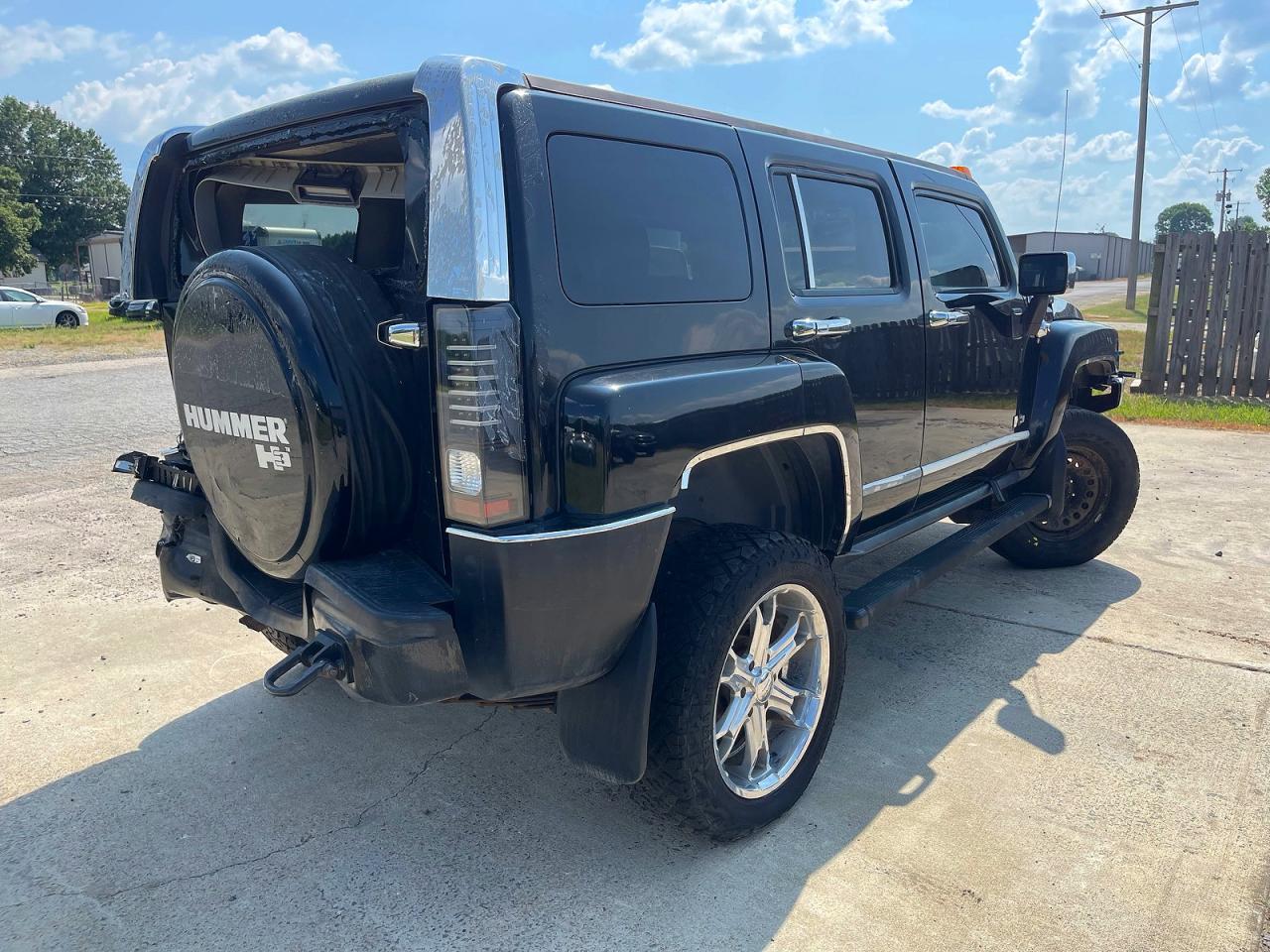 2007 Hummer H3 Black vin: 5GTDN13E778201933